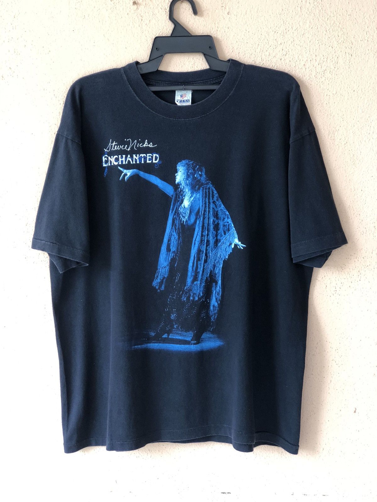 image of Band Tees x Tour Tee Vintage 90's Stevie Nicks Enchanted 1998 Tour Tee in Black, Men's (Size XL)