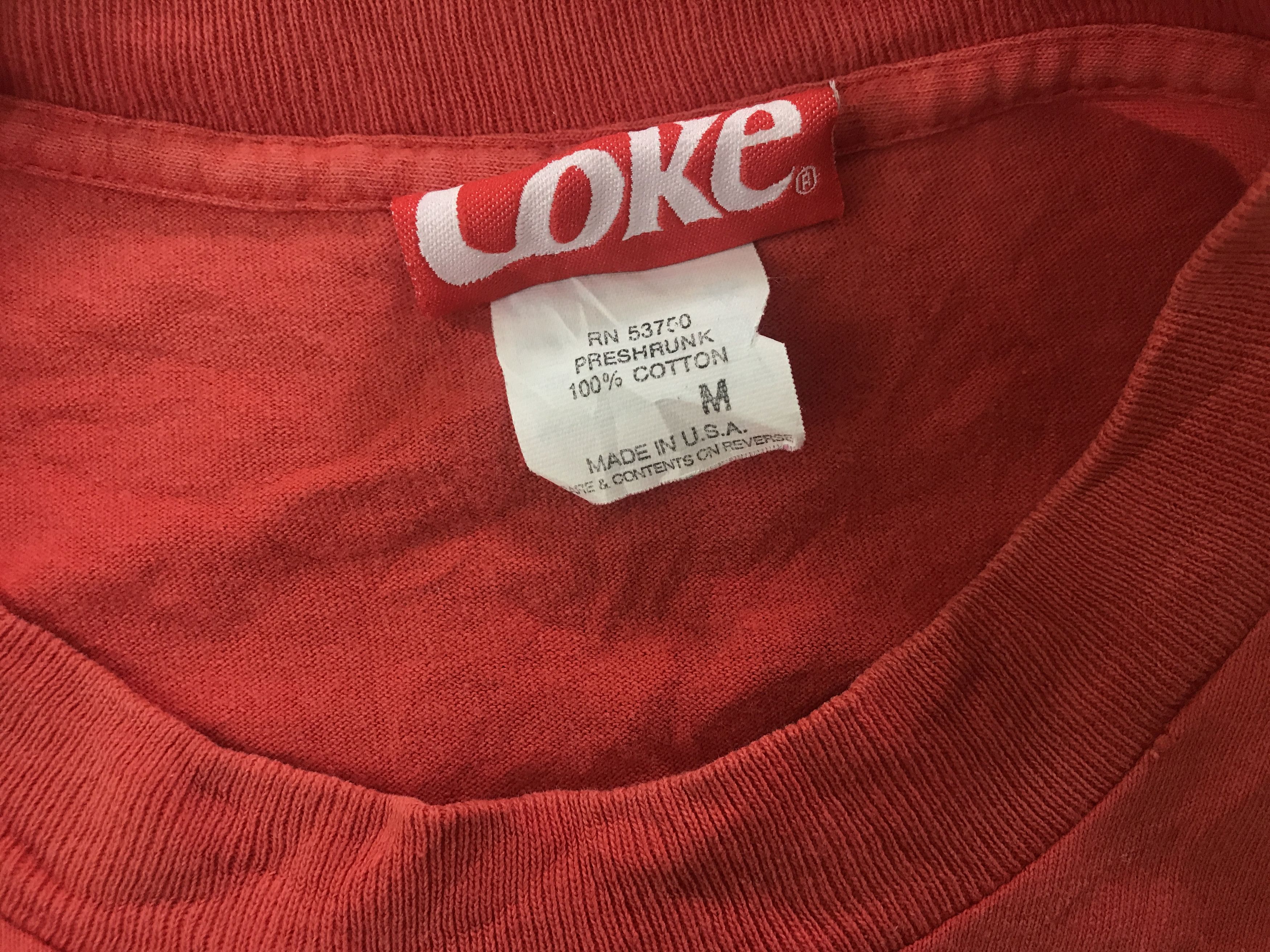 Coca Cola × Vintage Vintage Coca Cola T-Shirt Copyright 1994 Made In USA Size US M / EU 48-50 / 2 - 6 Thumbnail