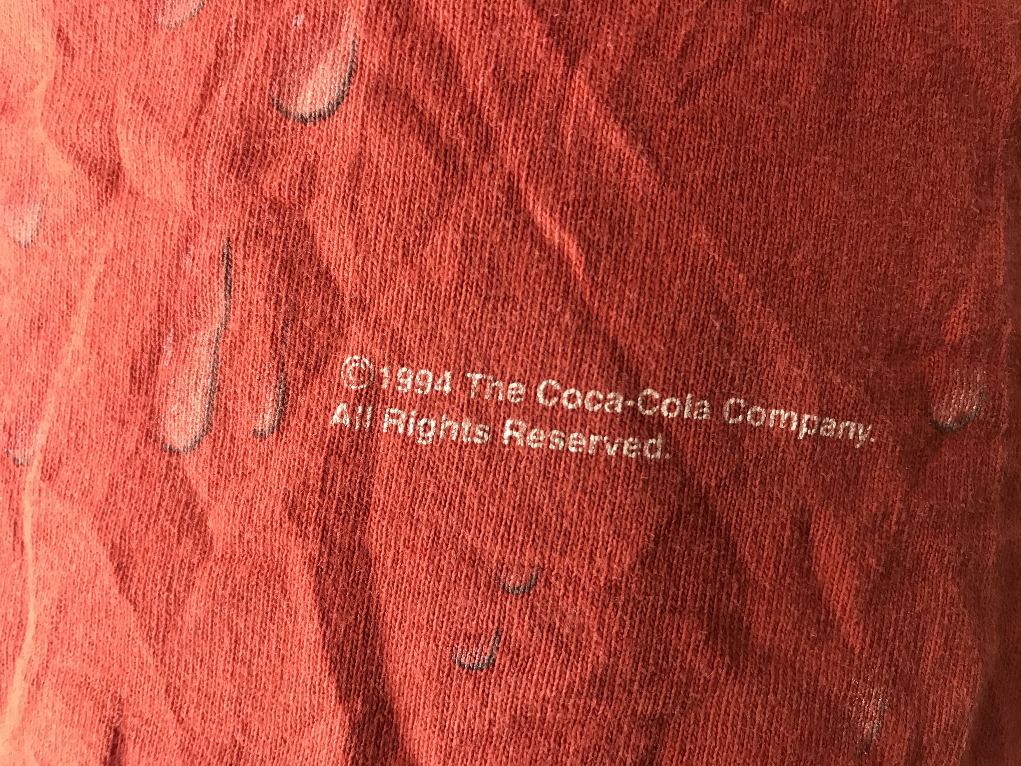 Coca Cola × Vintage Vintage Coca Cola T-Shirt Copyright 1994 Made In USA Size US M / EU 48-50 / 2 - 2 Thumbnail