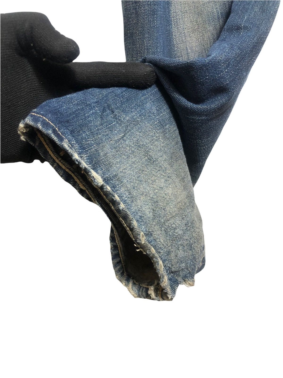 Japanese Brand × Levi's Vintage Clothing Levis Big E Lot 66501 distressed Denime Size US 32 / EU 48 - 6 Thumbnail