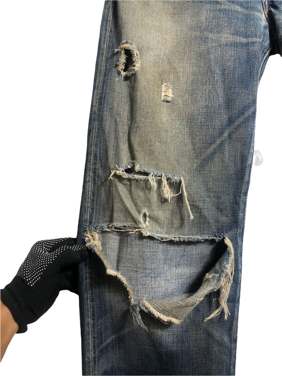 Japanese Brand × Levi's Vintage Clothing Levis Big E Lot 66501 distressed Denime Size US 32 / EU 48 - 3 Thumbnail