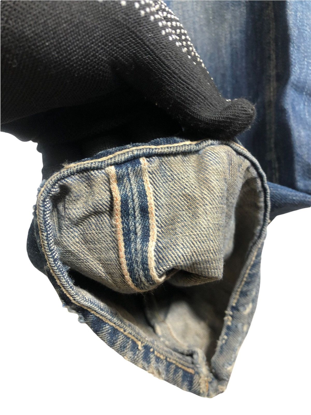 Japanese Brand × Levi's Vintage Clothing Levis Big E Lot 66501 distressed Denime Size US 32 / EU 48 - 7 Thumbnail