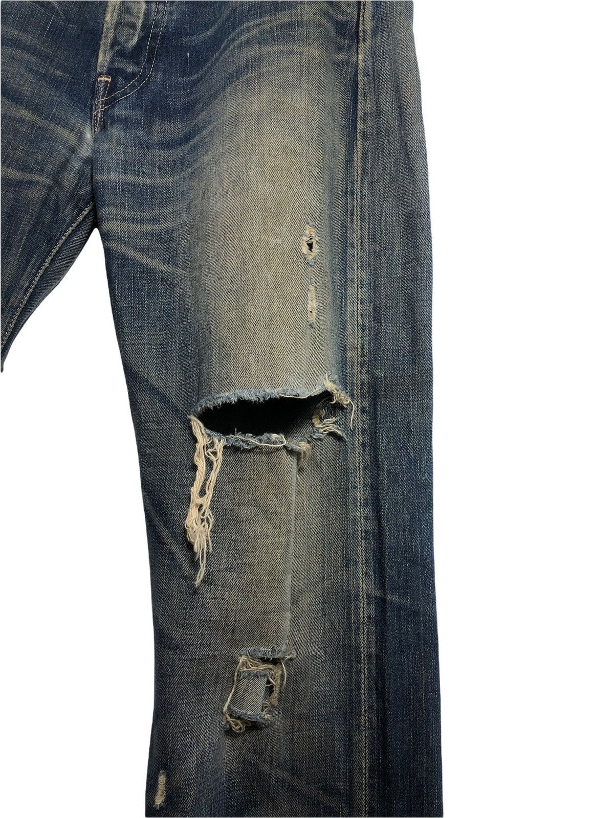 Japanese Brand × Levi's Vintage Clothing Levis Big E Lot 66501 distressed Denime Size US 32 / EU 48 - 4 Thumbnail