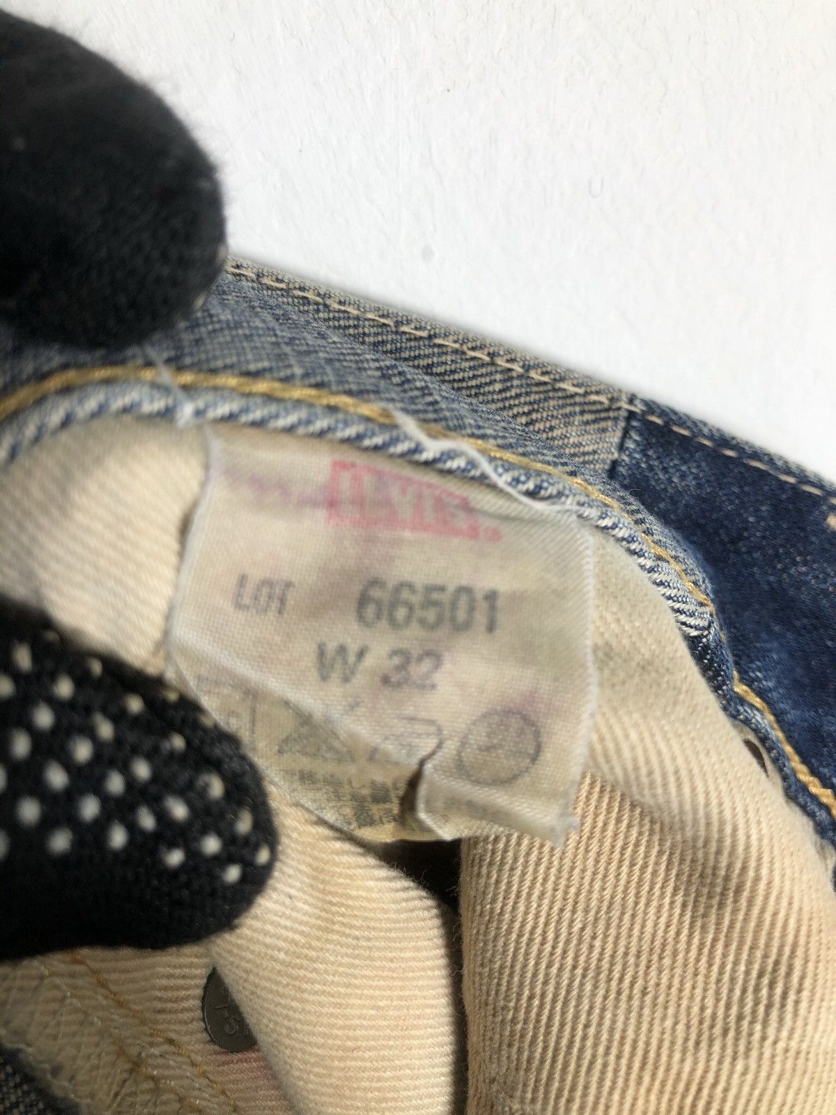 Japanese Brand × Levi's Vintage Clothing Levis Big E Lot 66501 distressed Denime Size US 32 / EU 48 - 14 Thumbnail