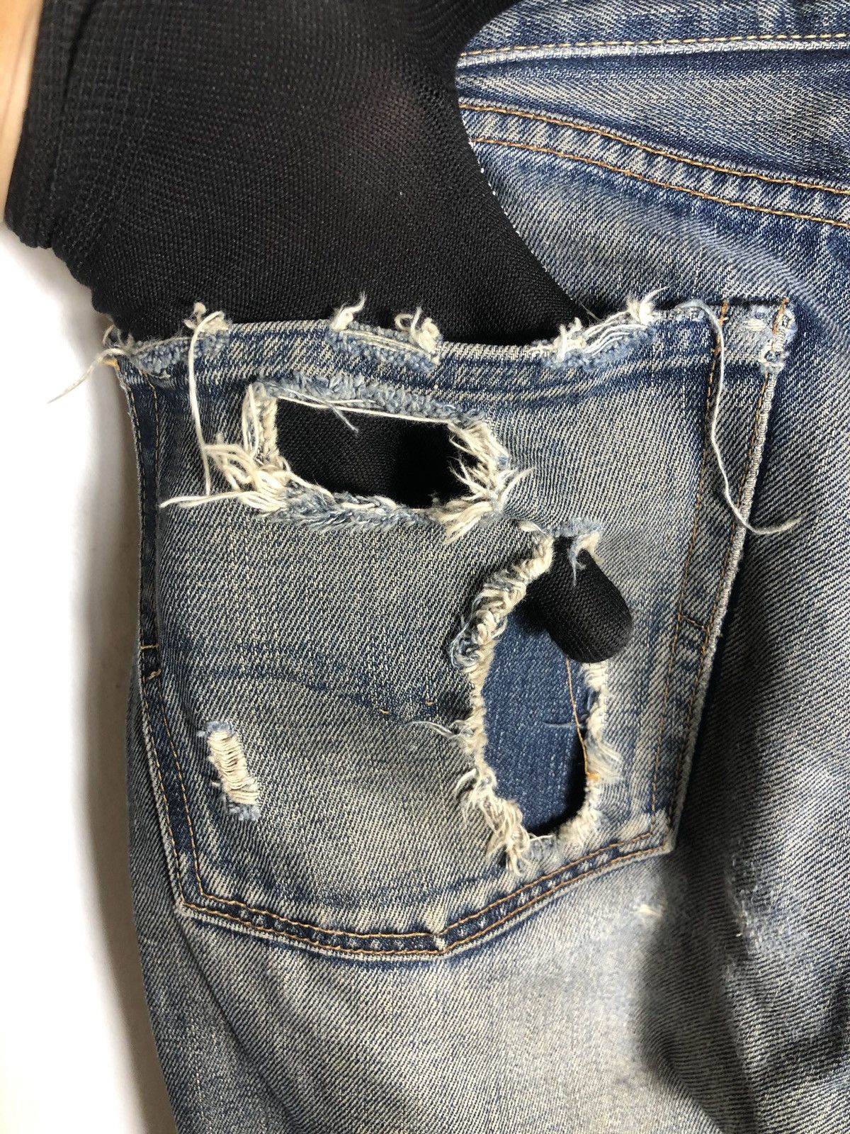 Japanese Brand × Levi's Vintage Clothing Levis Big E Lot 66501 distressed Denime Size US 32 / EU 48 - 10 Thumbnail
