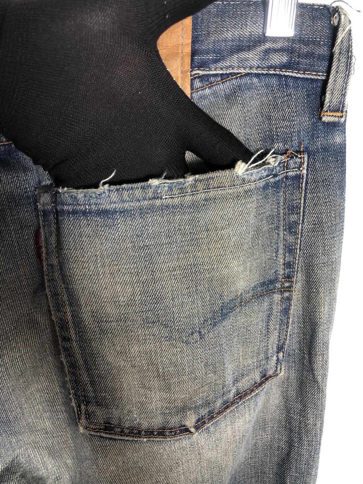 Japanese Brand × Levi's Vintage Clothing Levis Big E Lot 66501 distressed Denime Size US 32 / EU 48 - 11 Thumbnail