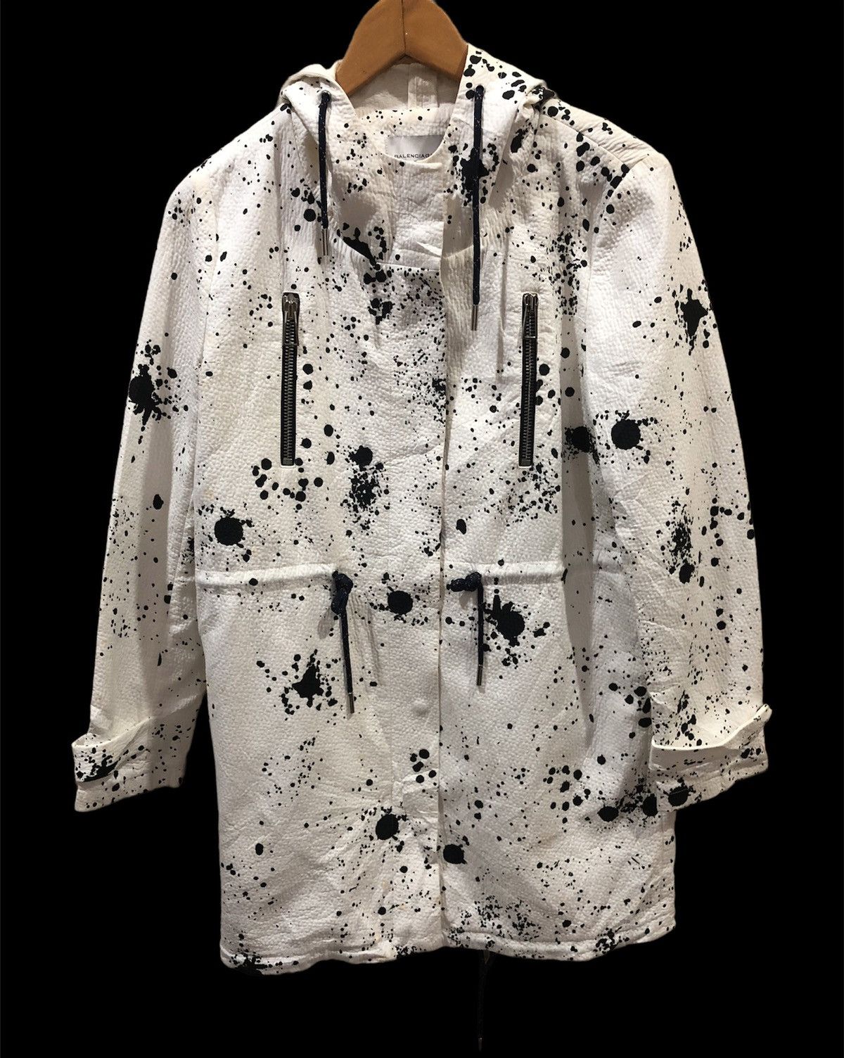 Balenciaga Spray Dot Hoodie Parka