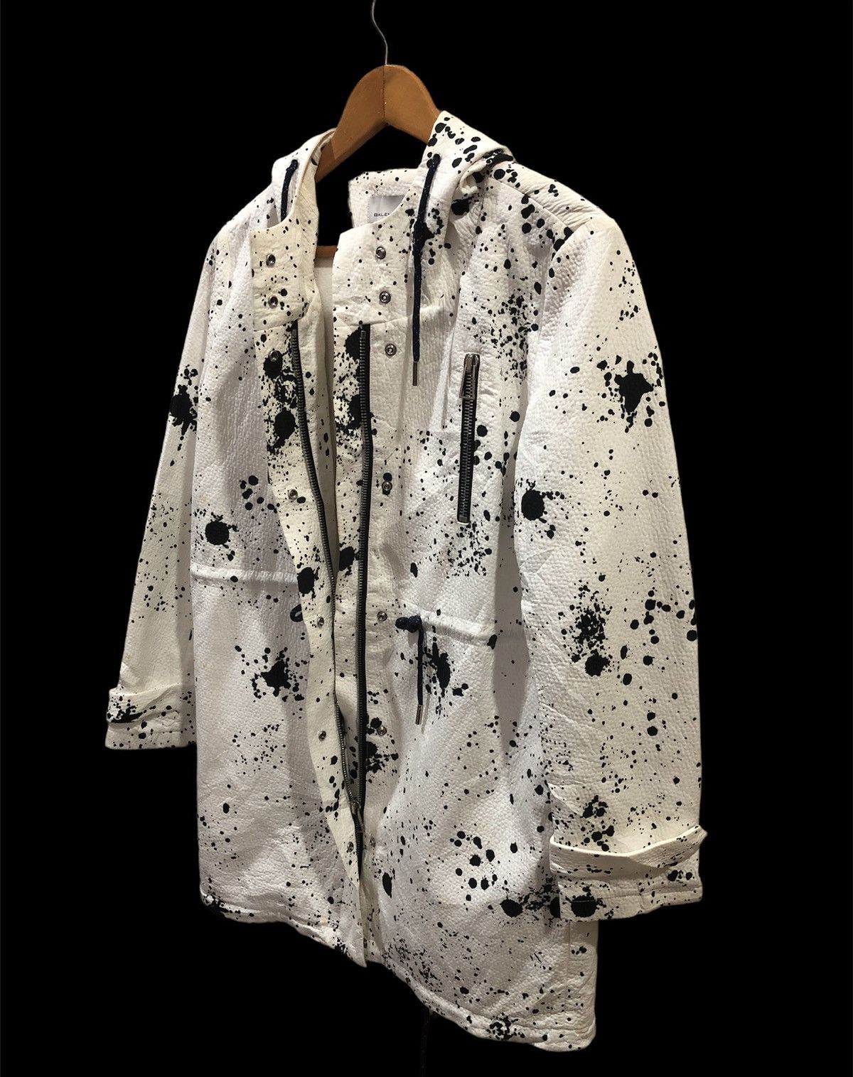 Balenciaga Balenciaga Spray Dot Hoodie Parka Size US S / EU 44-46 / 1 - 8 Thumbnail