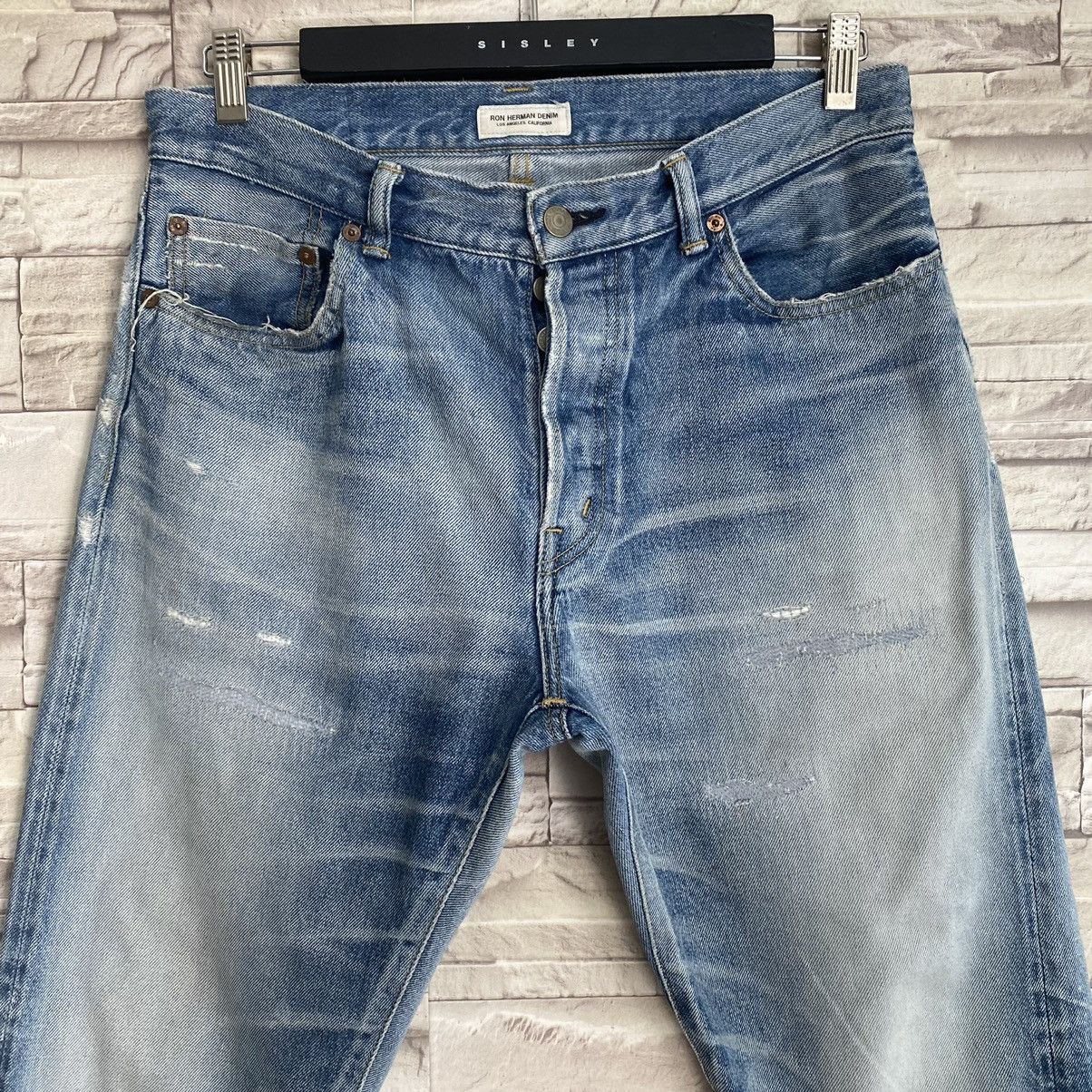 Ron Herman Ron Herman Denim Selvedge Jeans Distressed Size US 32 / EU 48 - 4 Thumbnail