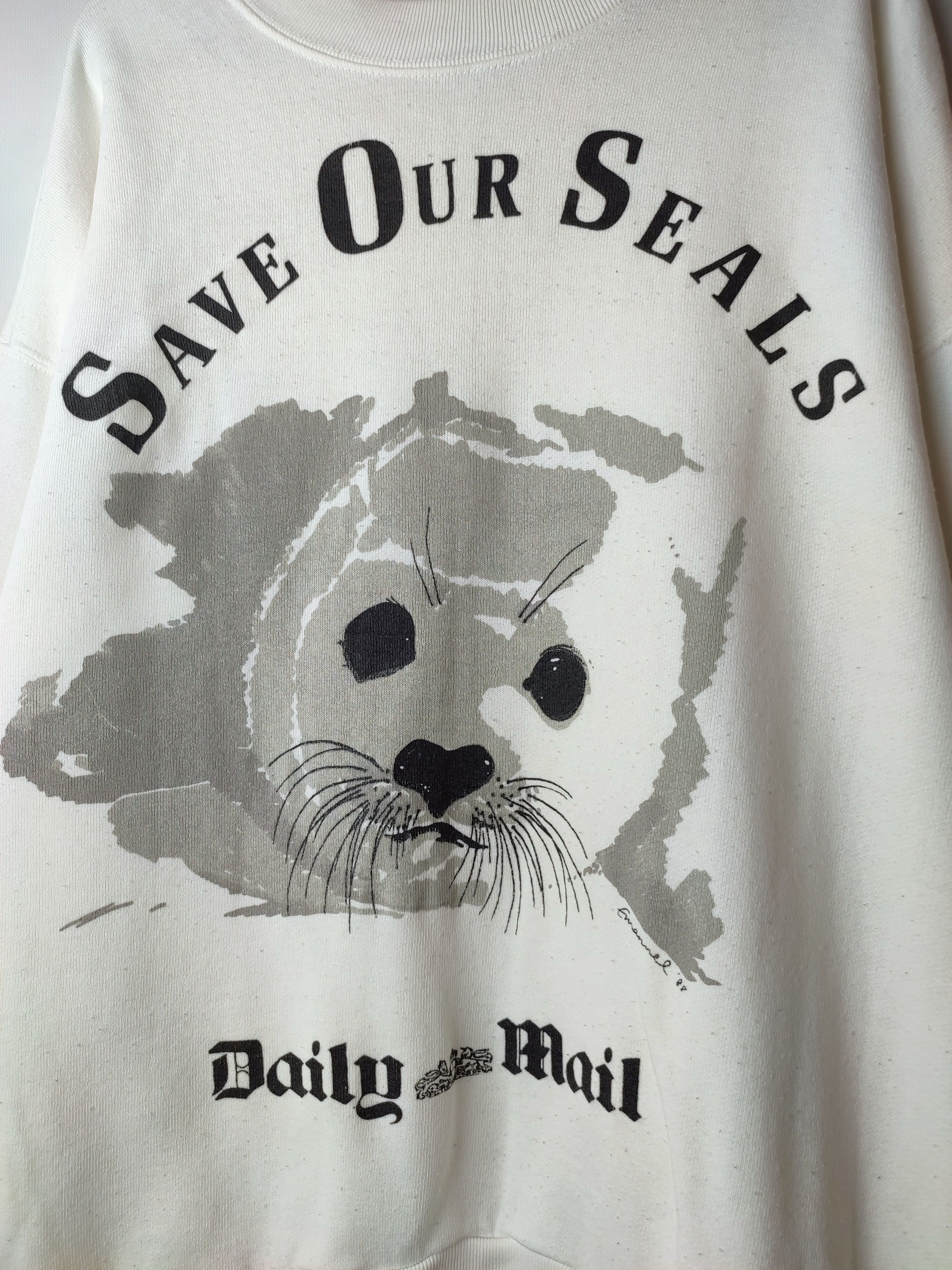 Other Vintage Sos 80's daily mail sweatshirt Size US XL / EU 56 / 4 - 2 Thumbnail