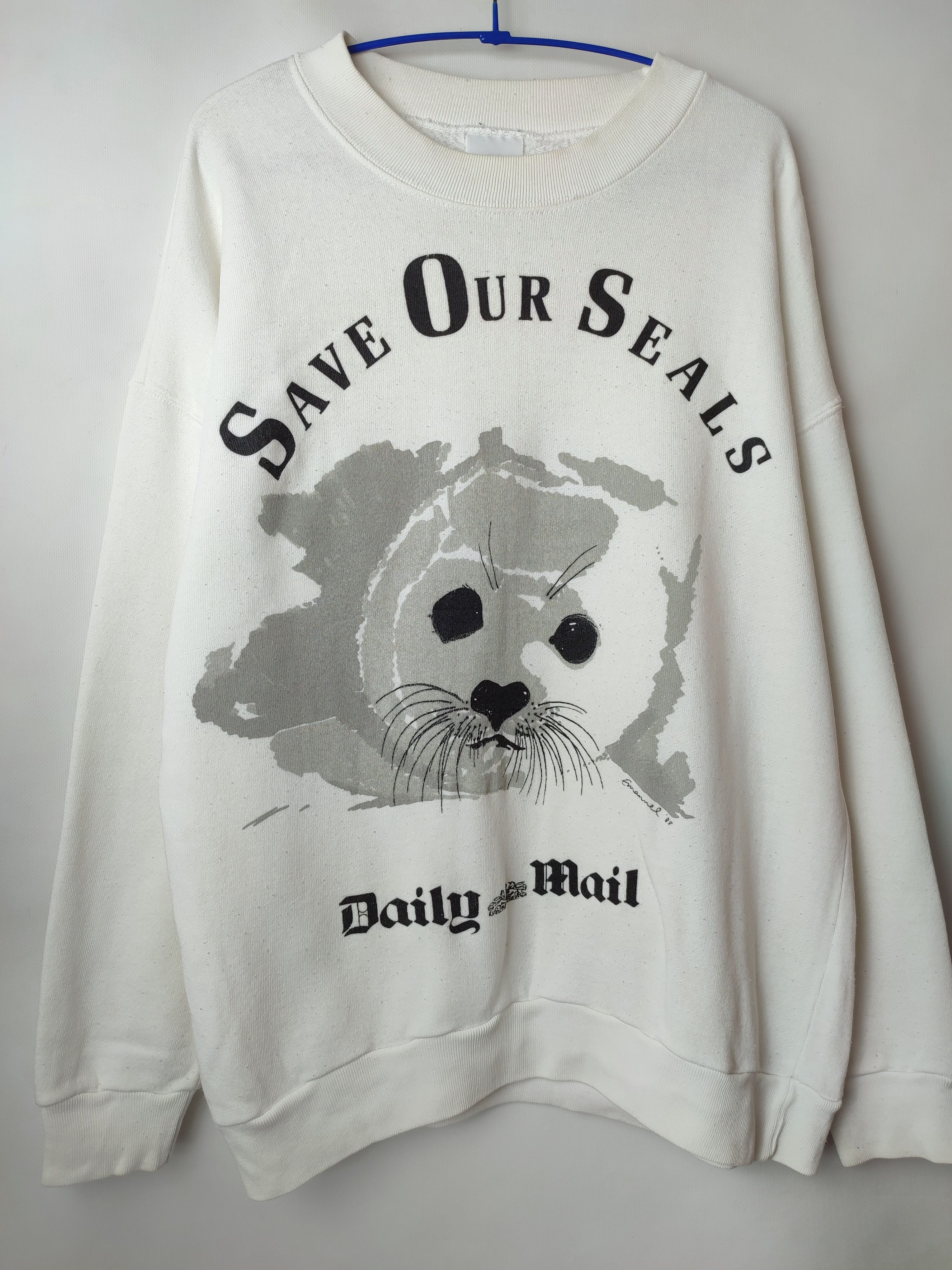 Other Vintage Sos 80's daily mail sweatshirt Size US XL / EU 56 / 4 - 1 Thumbnail