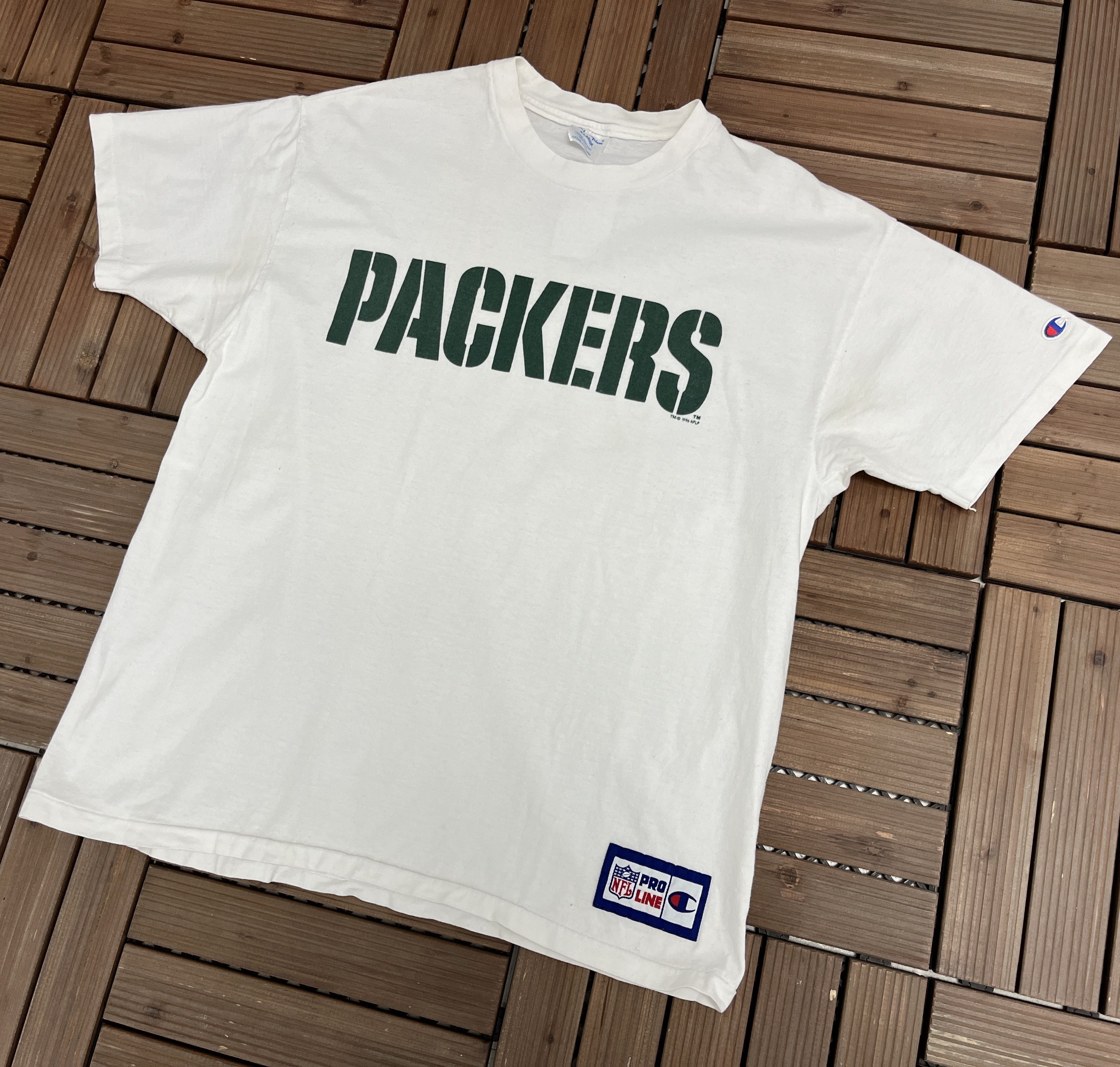 Champion Green Bay Packers Vintage Made in USA T-Shirt Size US XL / EU 56 / 4 - 4 Thumbnail