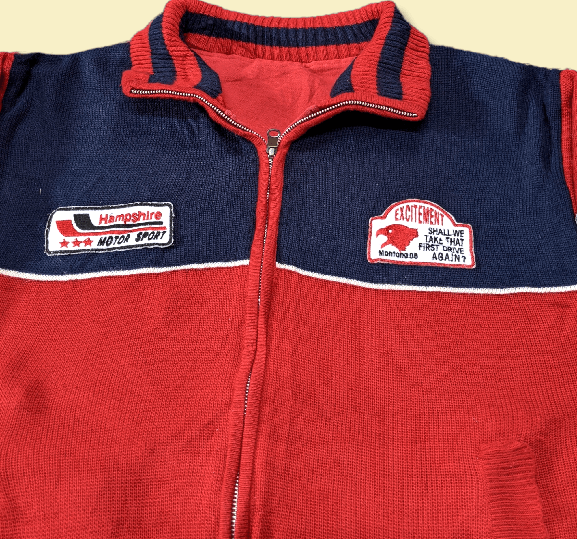 Honda × Vintage Vintage Lock Haven Racing Motor Oil Reversible Sweater Size US M / EU 48-50 / 2 - 6 Thumbnail