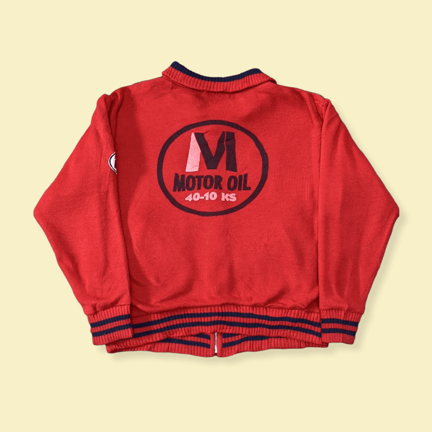 Honda × Vintage Vintage Lock Haven Racing Motor Oil Reversible Sweater Size US M / EU 48-50 / 2 - 2 Thumbnail