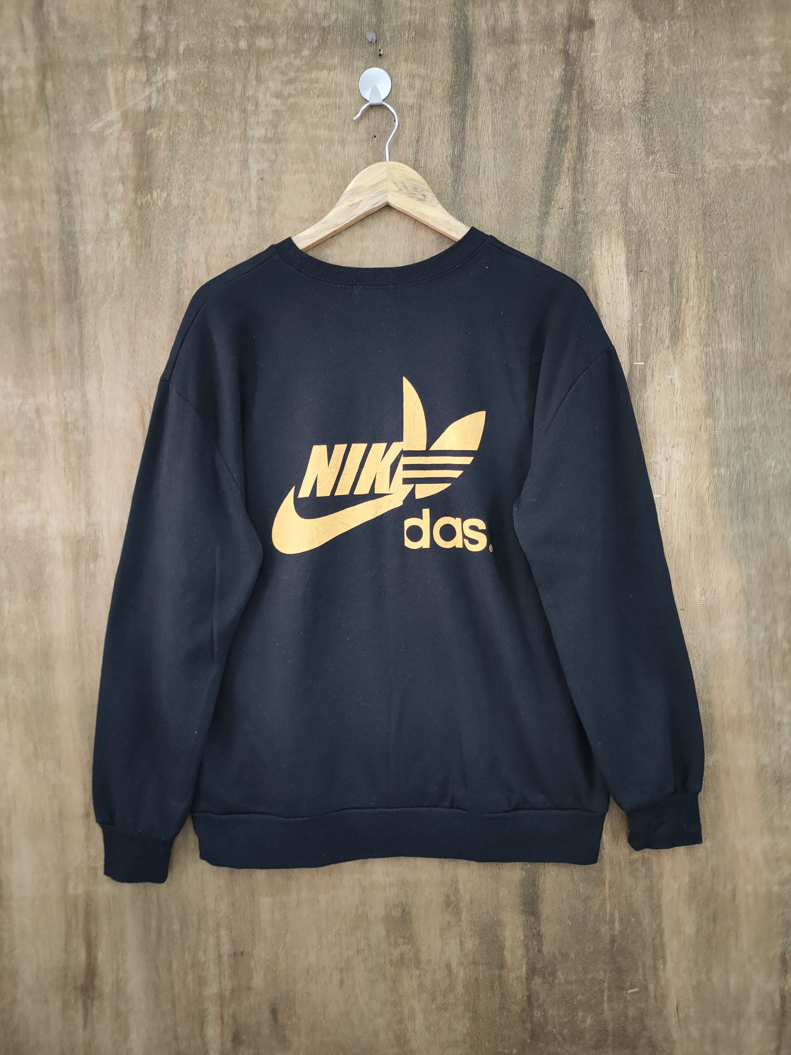 ADIDAS x NIKE CUSTOM BLACK SWEATSHIRT
