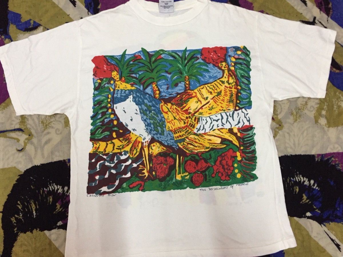Vintage Vintage Catherine Blow Painting Art animal abstract 90’s Size US M / EU 48-50 / 2 - 1 Thumbnail