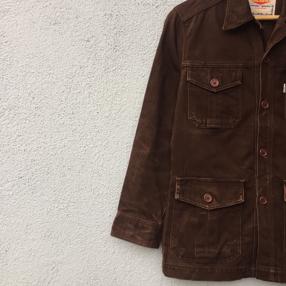 Big John Vintage BIG JOHN Tactical Pocket Denim Jacket Size US S / EU 44-46 / 1 - 4 Thumbnail
