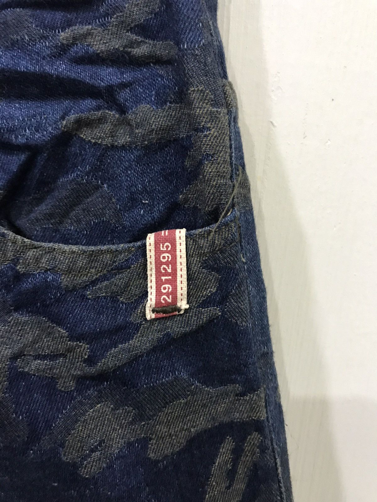 Japanese Brand × Seditionaries 291295 Japan Rare Designer Camo Knee Pad Soft Denim Size US 28 / EU 44 - 7 Thumbnail