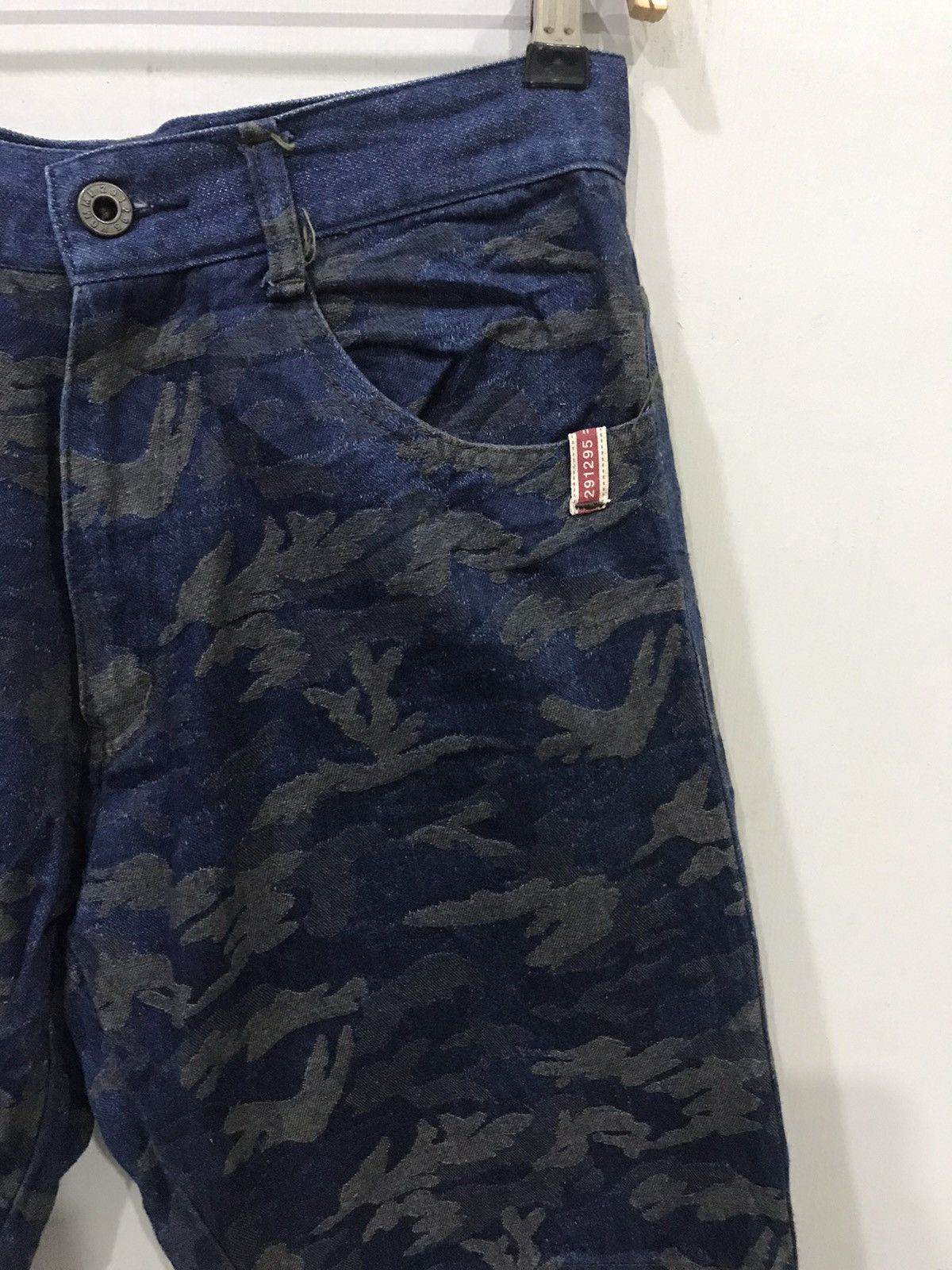 Japanese Brand × Seditionaries 291295 Japan Rare Designer Camo Knee Pad Soft Denim Size US 28 / EU 44 - 2 Thumbnail