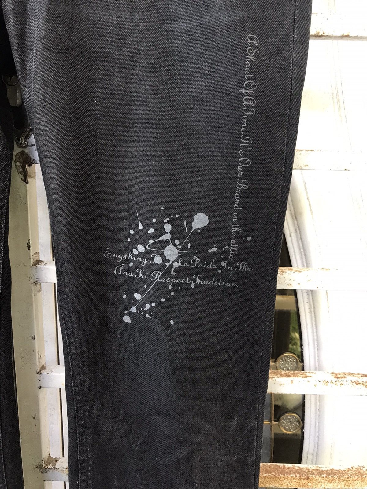 Designer × Japanese Brand × Seditionaries semanticdesign Japan Poem Fades Slim Fit Denim Size US 32 / EU 48 - 4 Thumbnail
