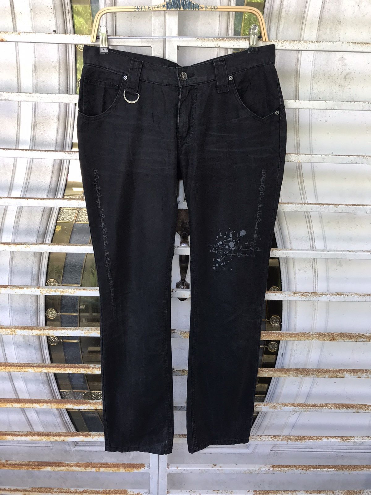 Designer × Japanese Brand × Seditionaries semanticdesign Japan Poem Fades Slim Fit Denim Size US 32 / EU 48 - 1 Thumbnail