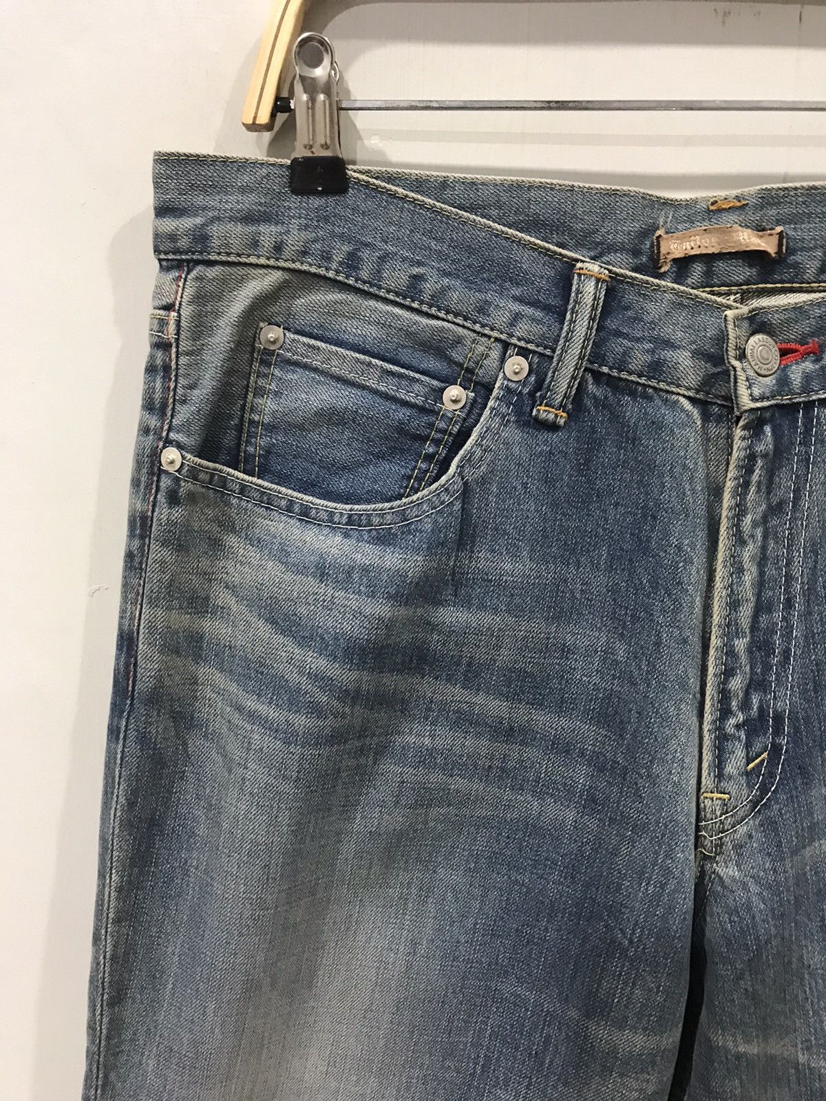 Japanese Brand MANUAL LABOUR Japan Rare Design Denim Size US 34 / EU 50 - 4 Thumbnail