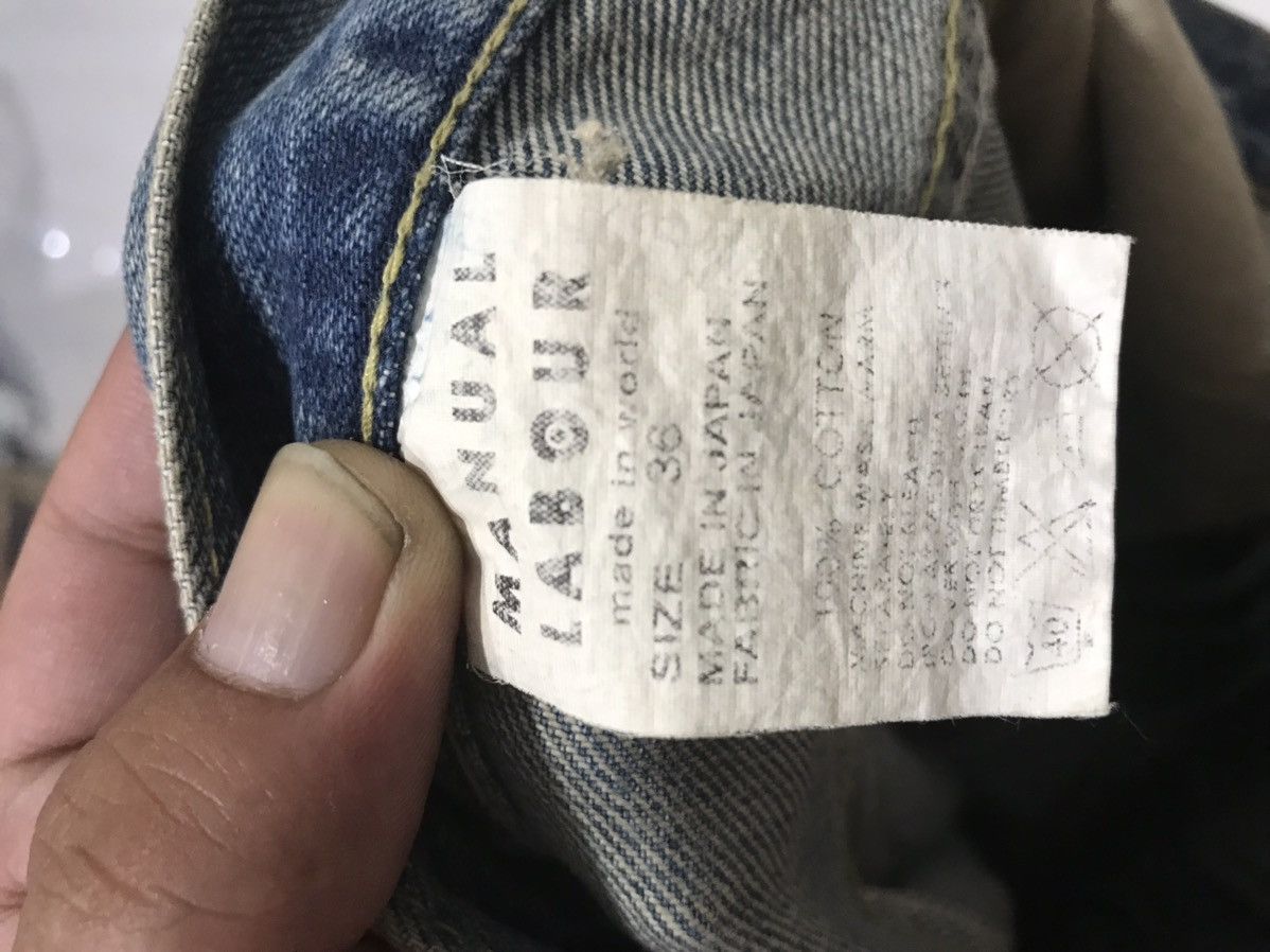 Japanese Brand MANUAL LABOUR Japan Rare Design Denim Size US 34 / EU 50 - 13 Thumbnail