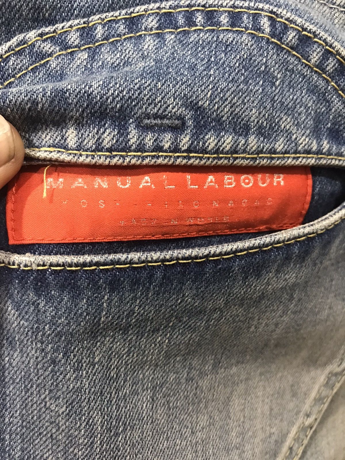 Japanese Brand MANUAL LABOUR Japan Rare Design Denim Size US 34 / EU 50 - 14 Thumbnail