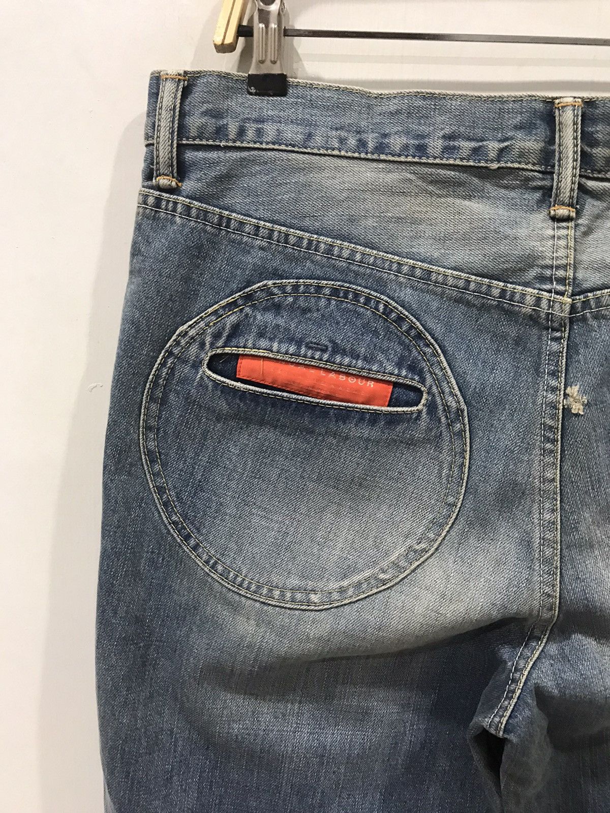 Japanese Brand MANUAL LABOUR Japan Rare Design Denim Size US 34 / EU 50 - 10 Thumbnail