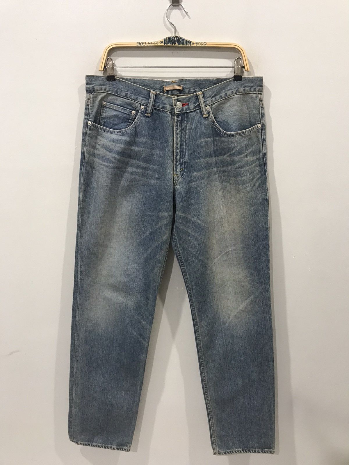 Japanese Brand MANUAL LABOUR Japan Rare Design Denim Size US 34 / EU 50 - 2 Thumbnail