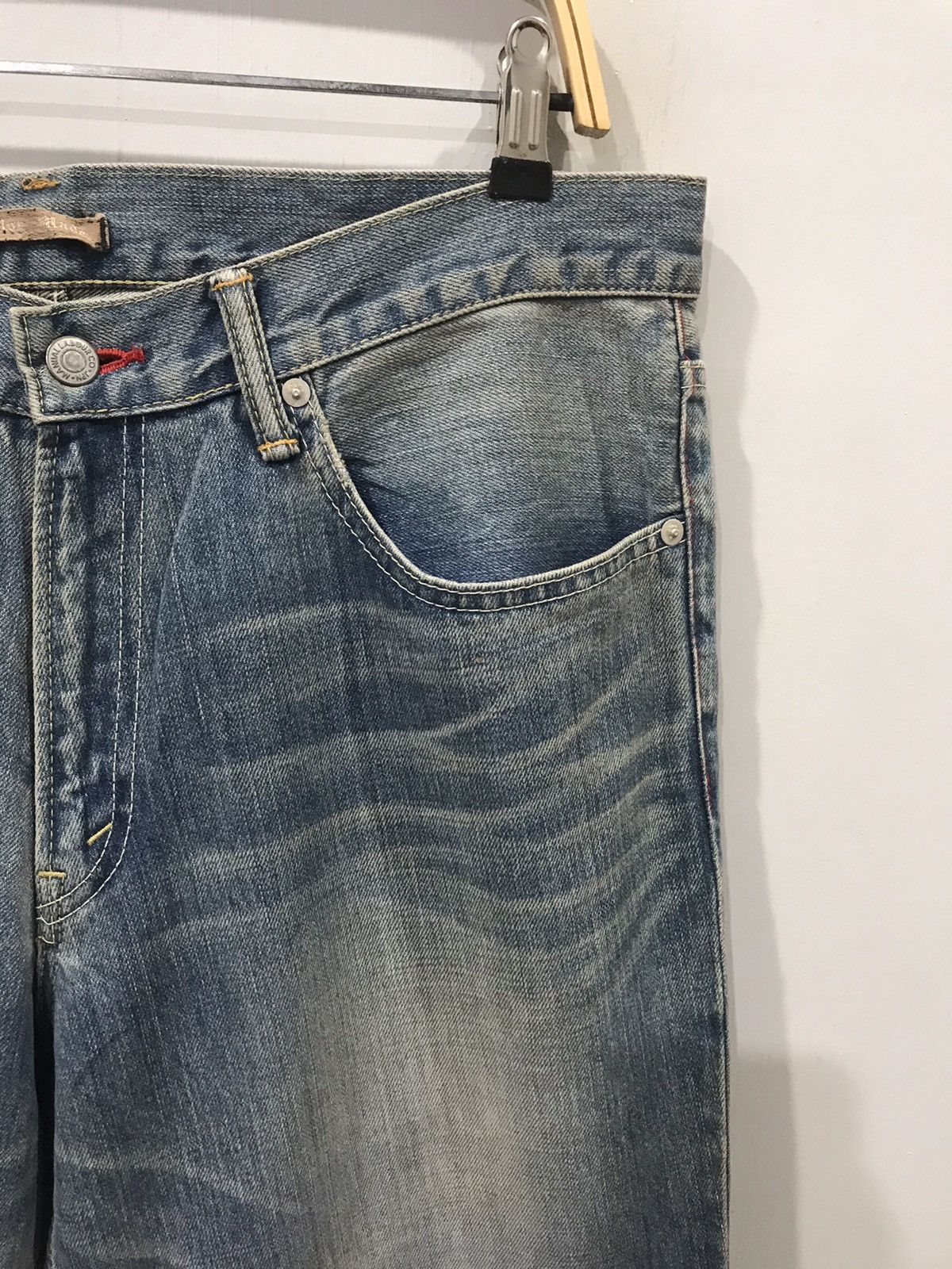 Japanese Brand MANUAL LABOUR Japan Rare Design Denim Size US 34 / EU 50 - 3 Thumbnail