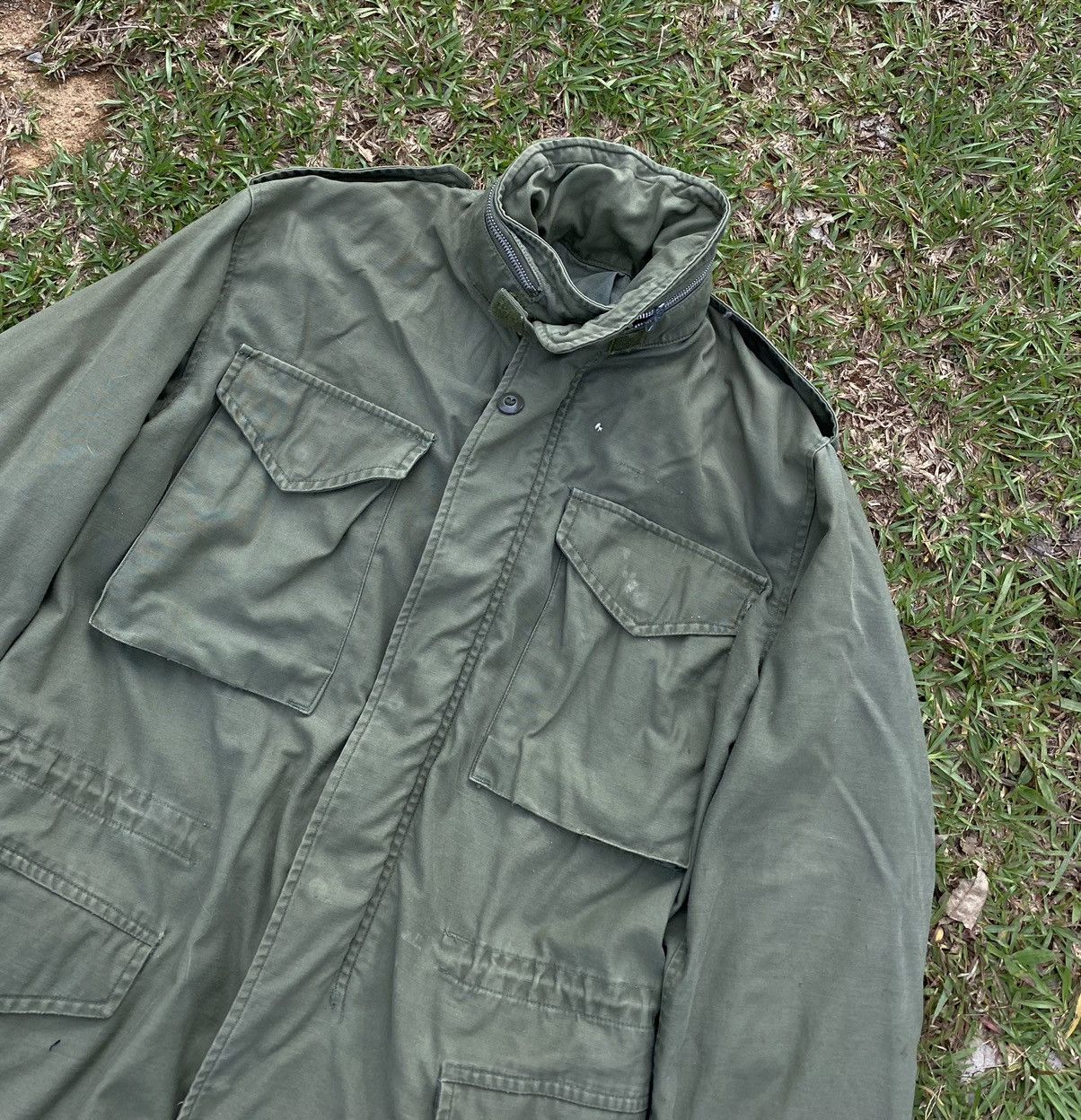 Vintage Vintage US Army Button Up Parka Jacket Size US L / EU 52-54 / 3 - 4 Thumbnail