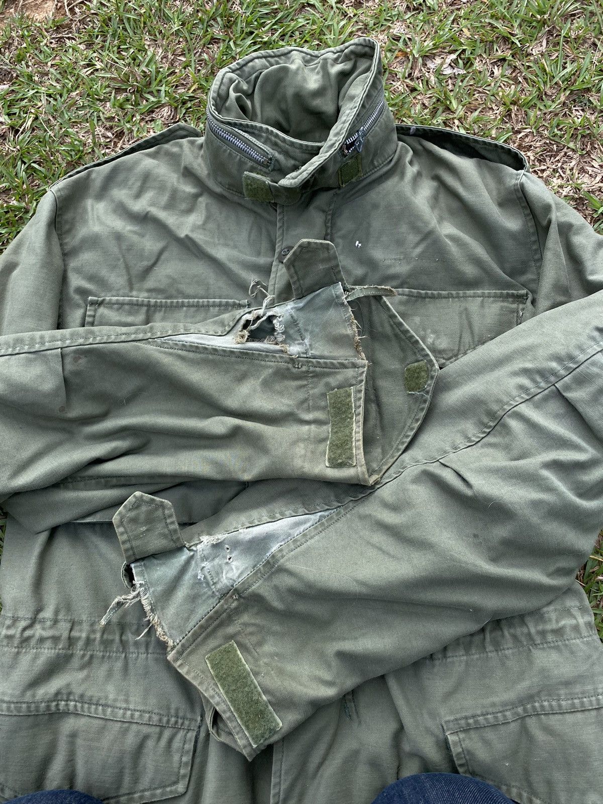 Vintage Vintage US Army Button Up Parka Jacket Size US L / EU 52-54 / 3 - 8 Thumbnail