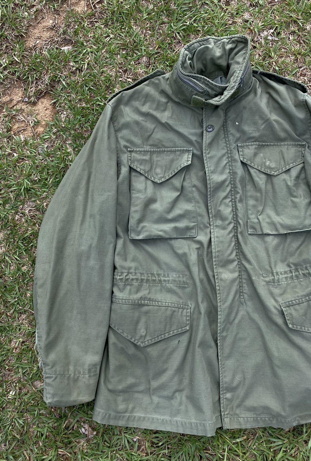 Vintage Vintage US Army Button Up Parka Jacket Size US L / EU 52-54 / 3 - 3 Thumbnail