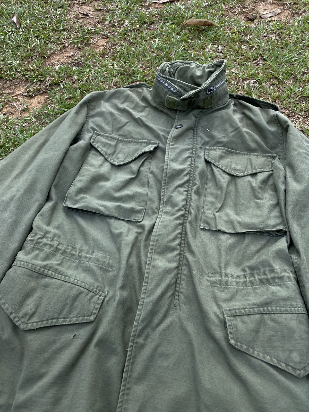 Vintage Vintage US Army Button Up Parka Jacket Size US L / EU 52-54 / 3 - 7 Thumbnail
