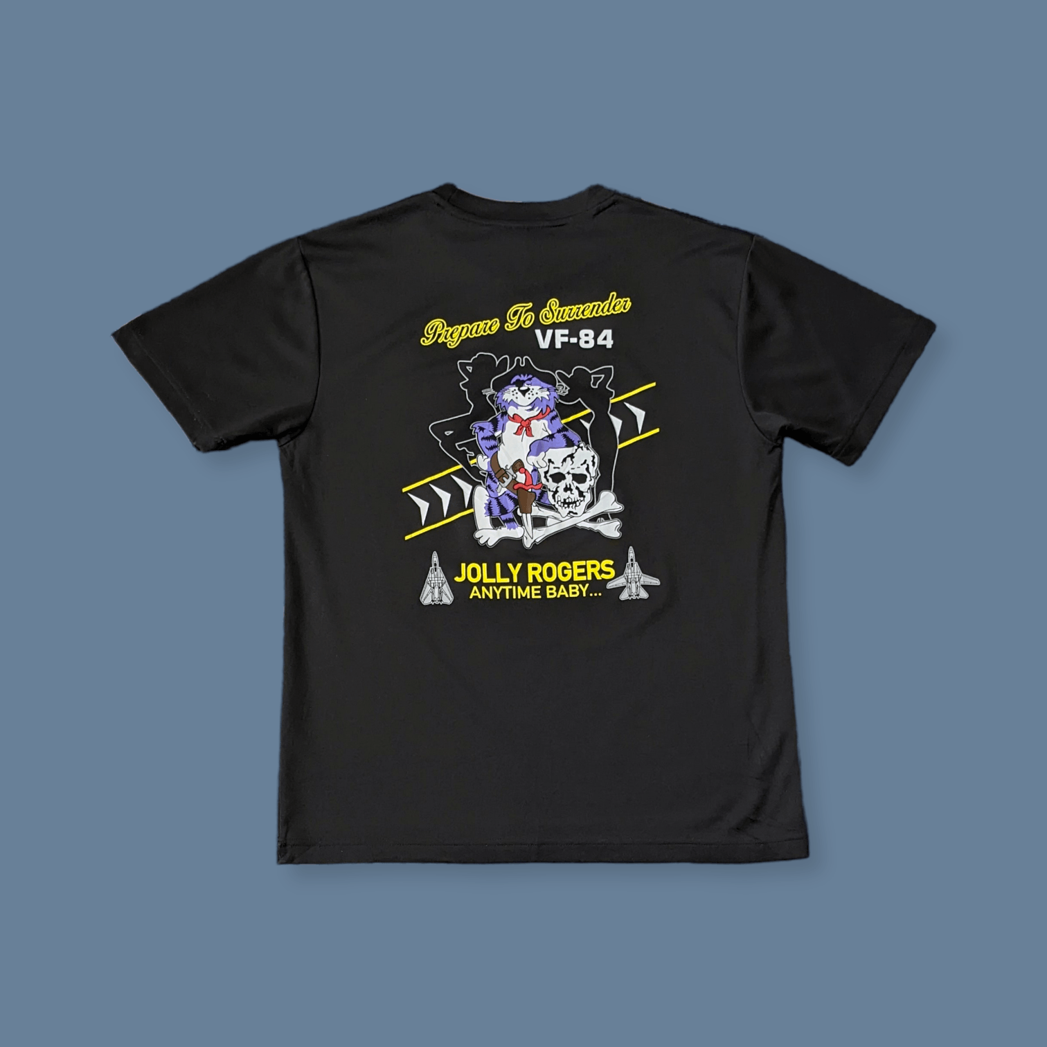 Vintage Vintage US Navy VF-84 Squadron F-14 Tomcat Mascot T shirt Size US L / EU 52-54 / 3 - 2 Thumbnail
