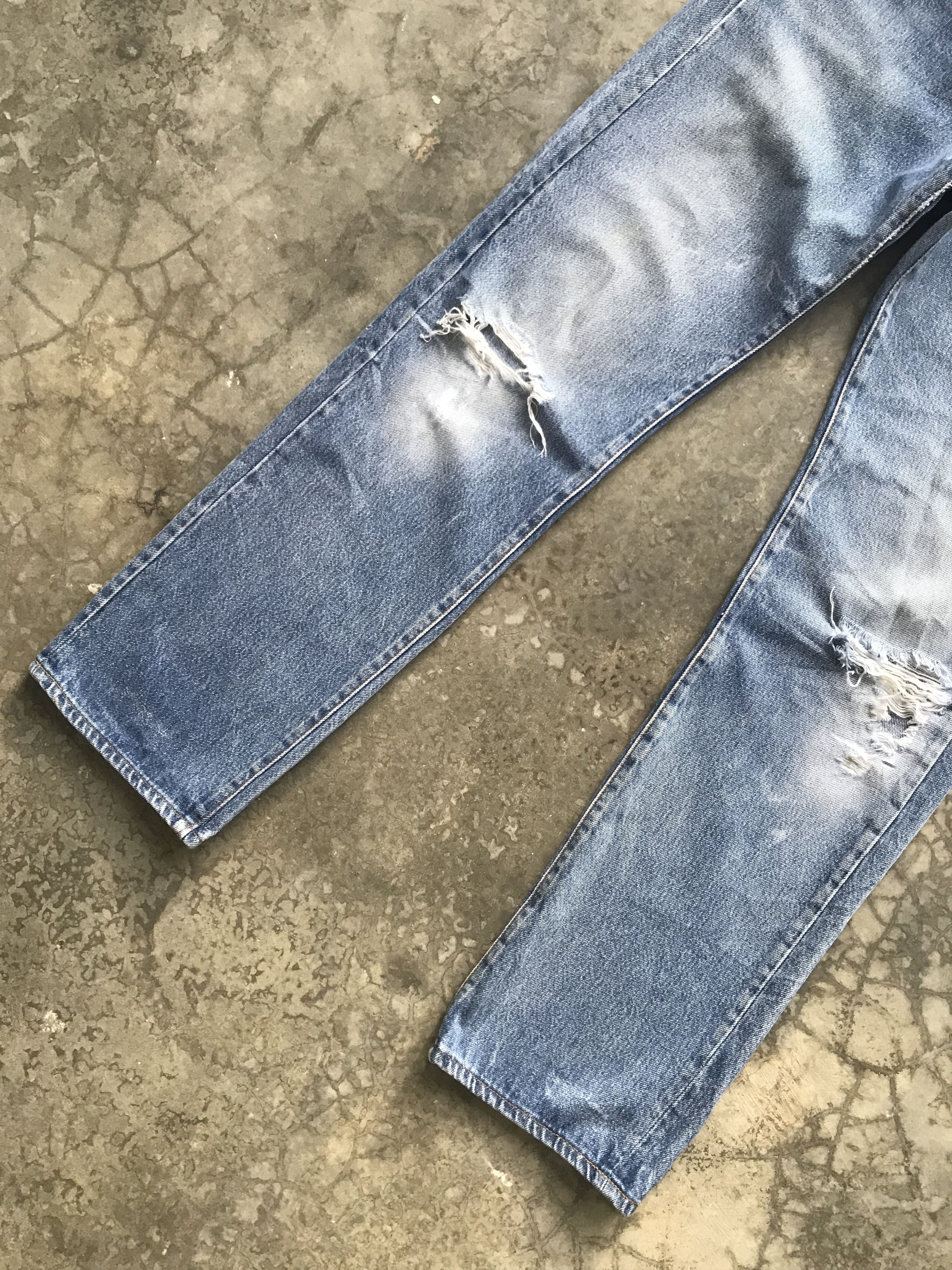 Levi's Vintage 90s Grunge Levis 501 "Kurt Cobain" Distressed Denim Size US 29 - 4 Thumbnail