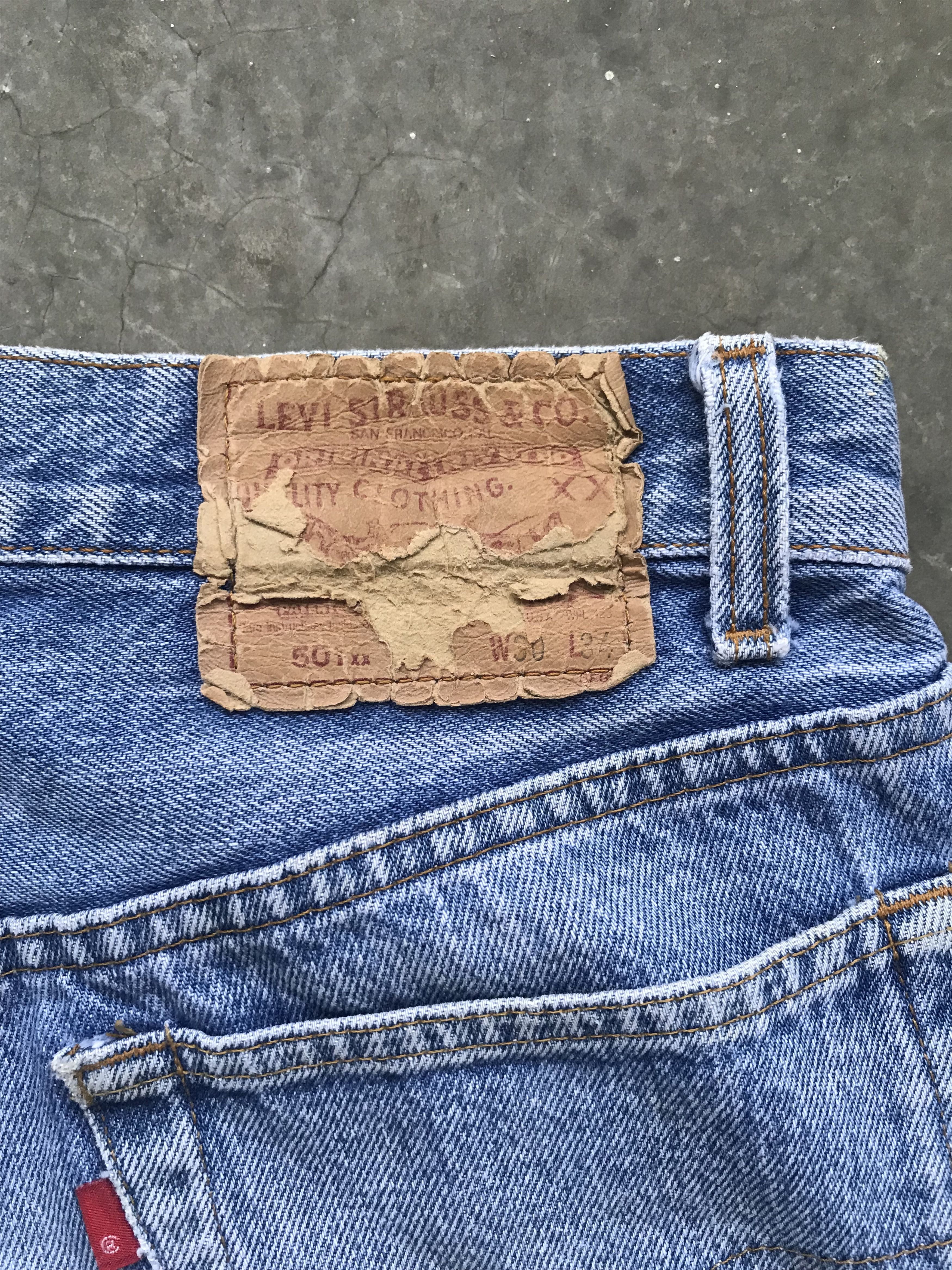 Levi's Vintage 90s Grunge Levis 501 "Kurt Cobain" Distressed Denim Size US 29 - 13 Thumbnail