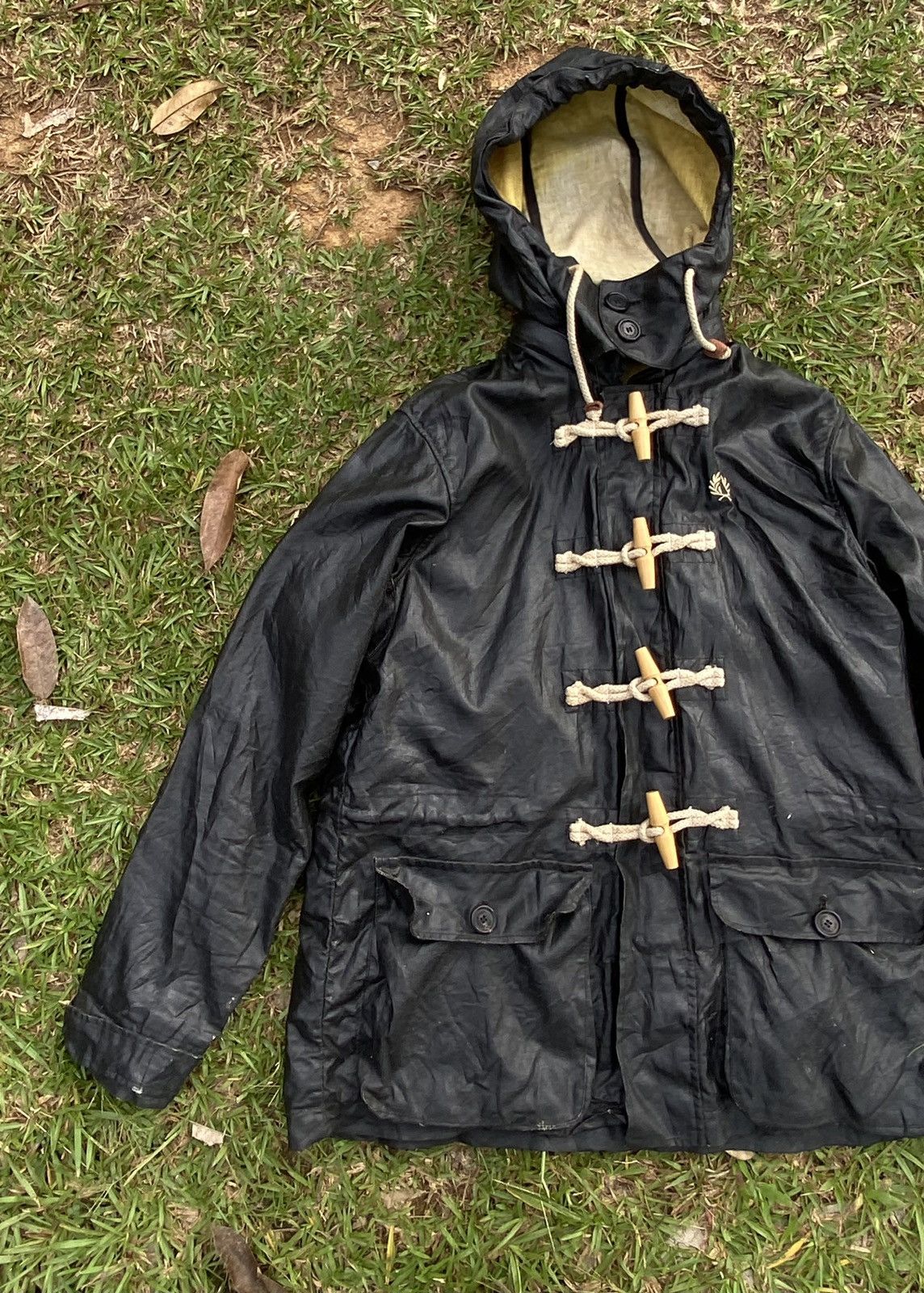 Fred Perry Fred Perry Barbour Utility Waxed Jacket Size US L / EU 52-54 / 3 - 3 Thumbnail