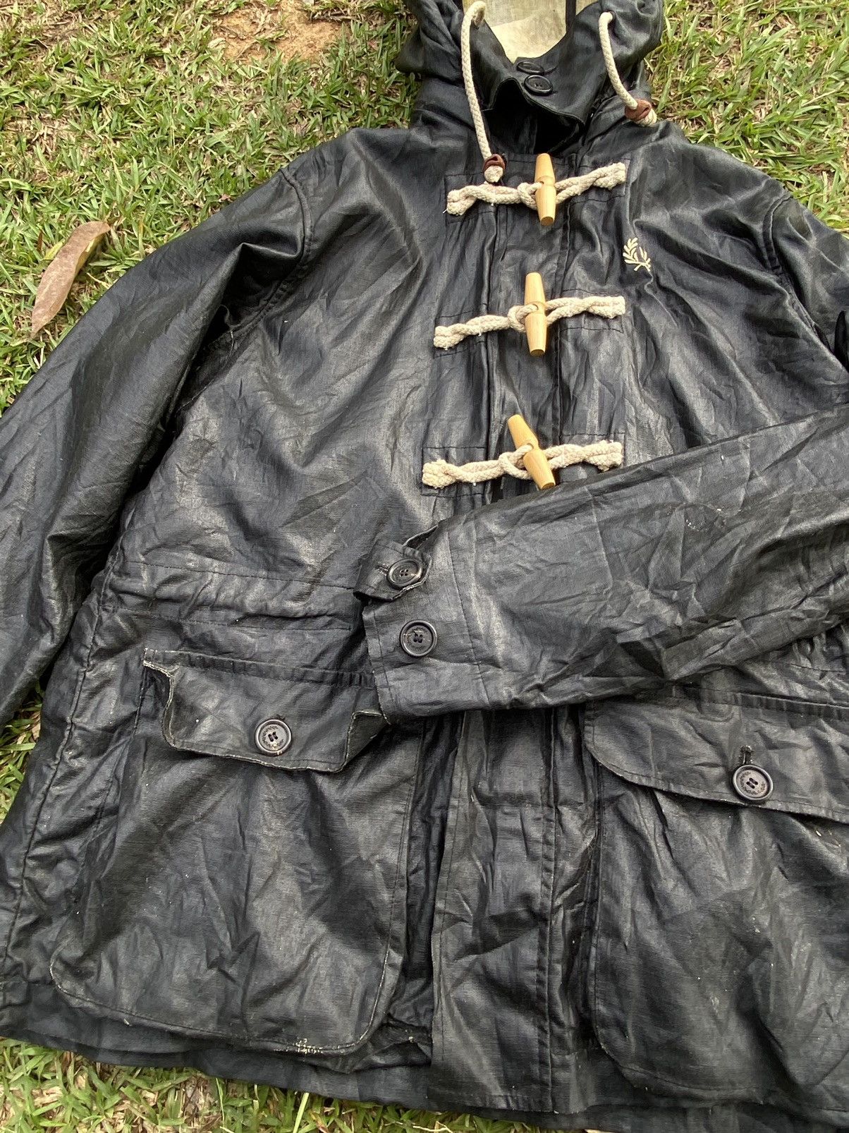 Fred Perry Fred Perry Barbour Utility Waxed Jacket Size US L / EU 52-54 / 3 - 8 Thumbnail