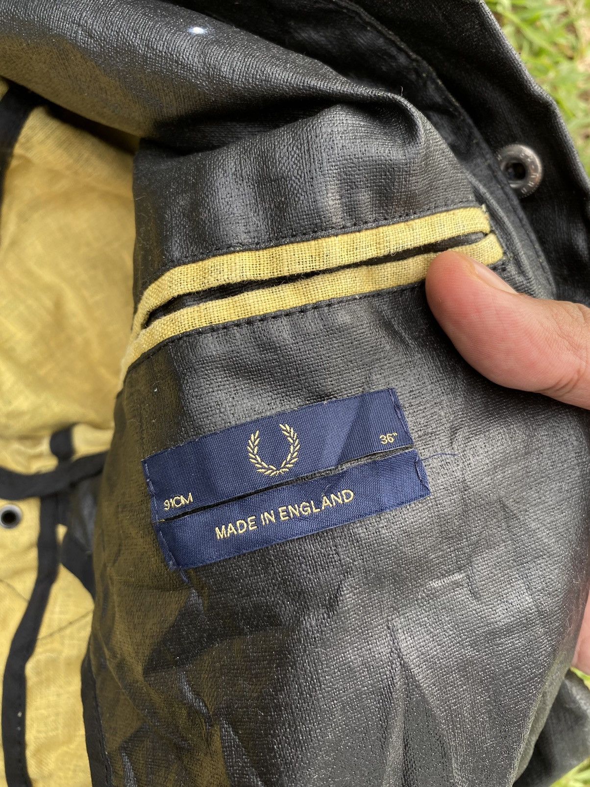 Fred Perry Fred Perry Barbour Utility Waxed Jacket Size US L / EU 52-54 / 3 - 15 Thumbnail