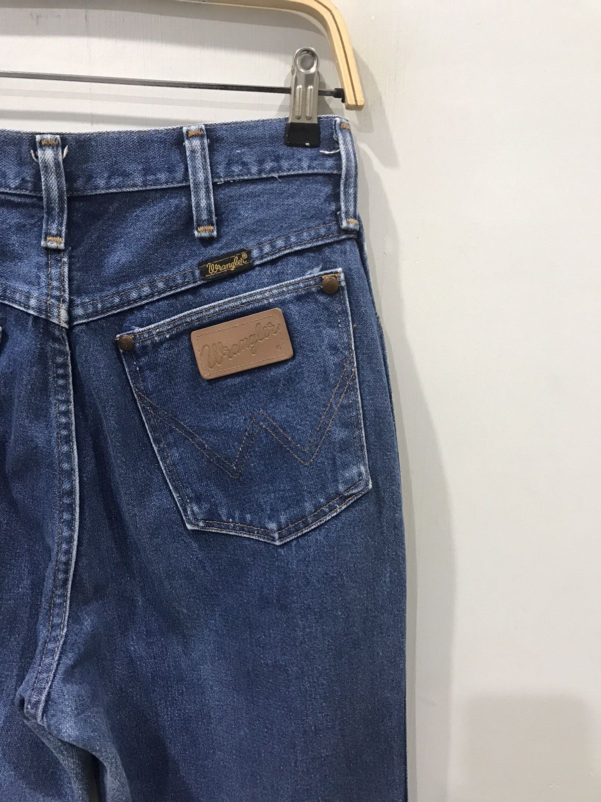 Vintage × Wrangler Vintage 70s Wrangler Denim Made in USA Rare Size US 28 / EU 44 - 8 Thumbnail