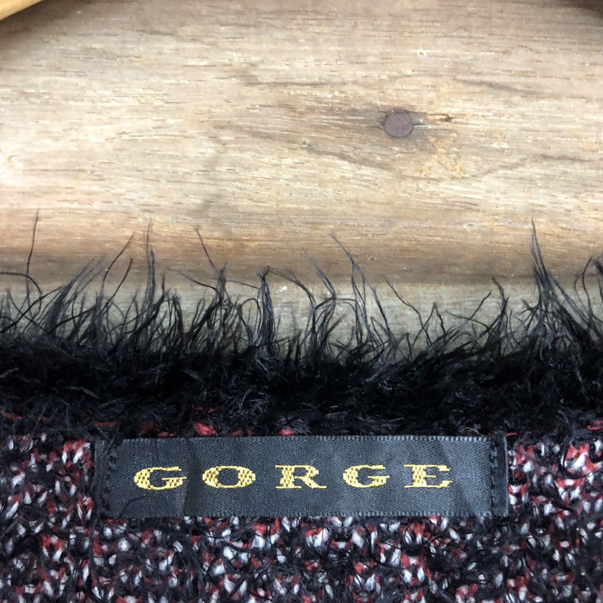 Homespun Knitwear DLL Gorge Navajo Black Mohair Shag Shaggy Knitwear #c1107 Size M / US 6-8 / IT 42-44 - 10 Thumbnail