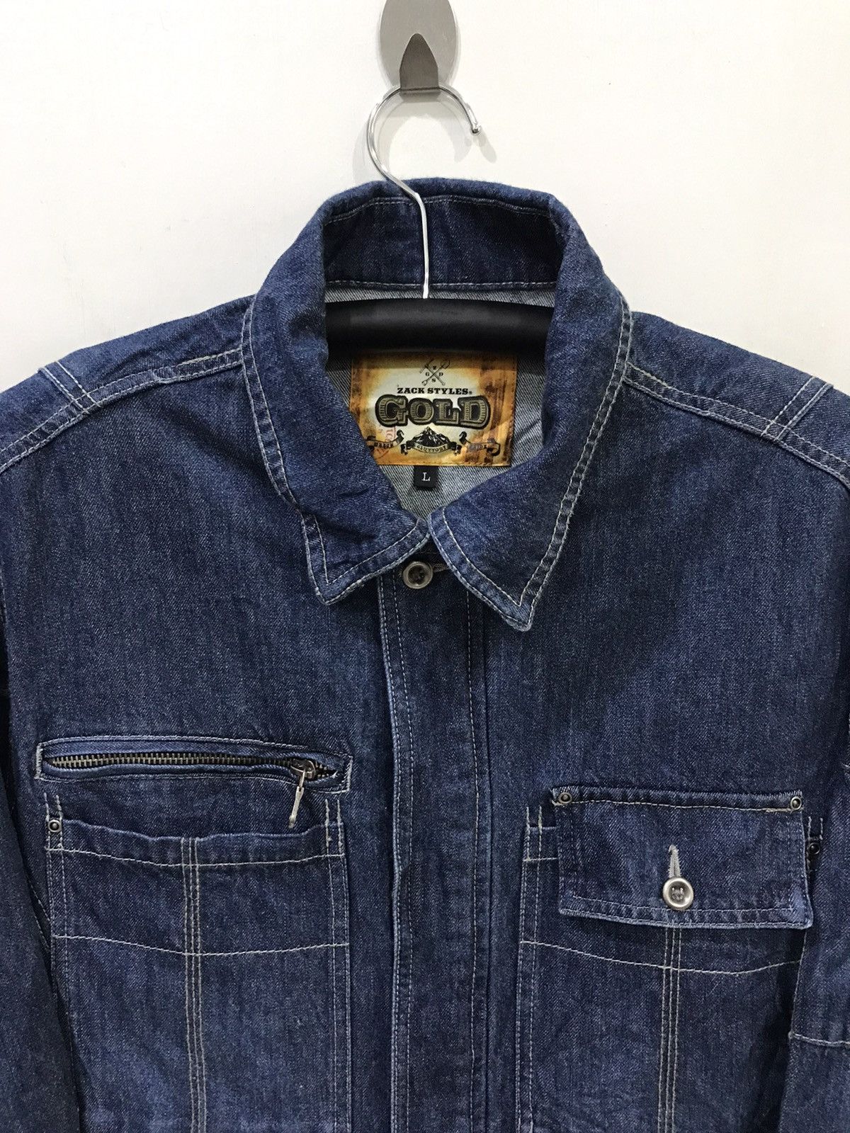 Japanese Brand 🔥For W34-36🔥ZACK GOLD Denim Overall Size US 38 / EU 54 - 2 Thumbnail