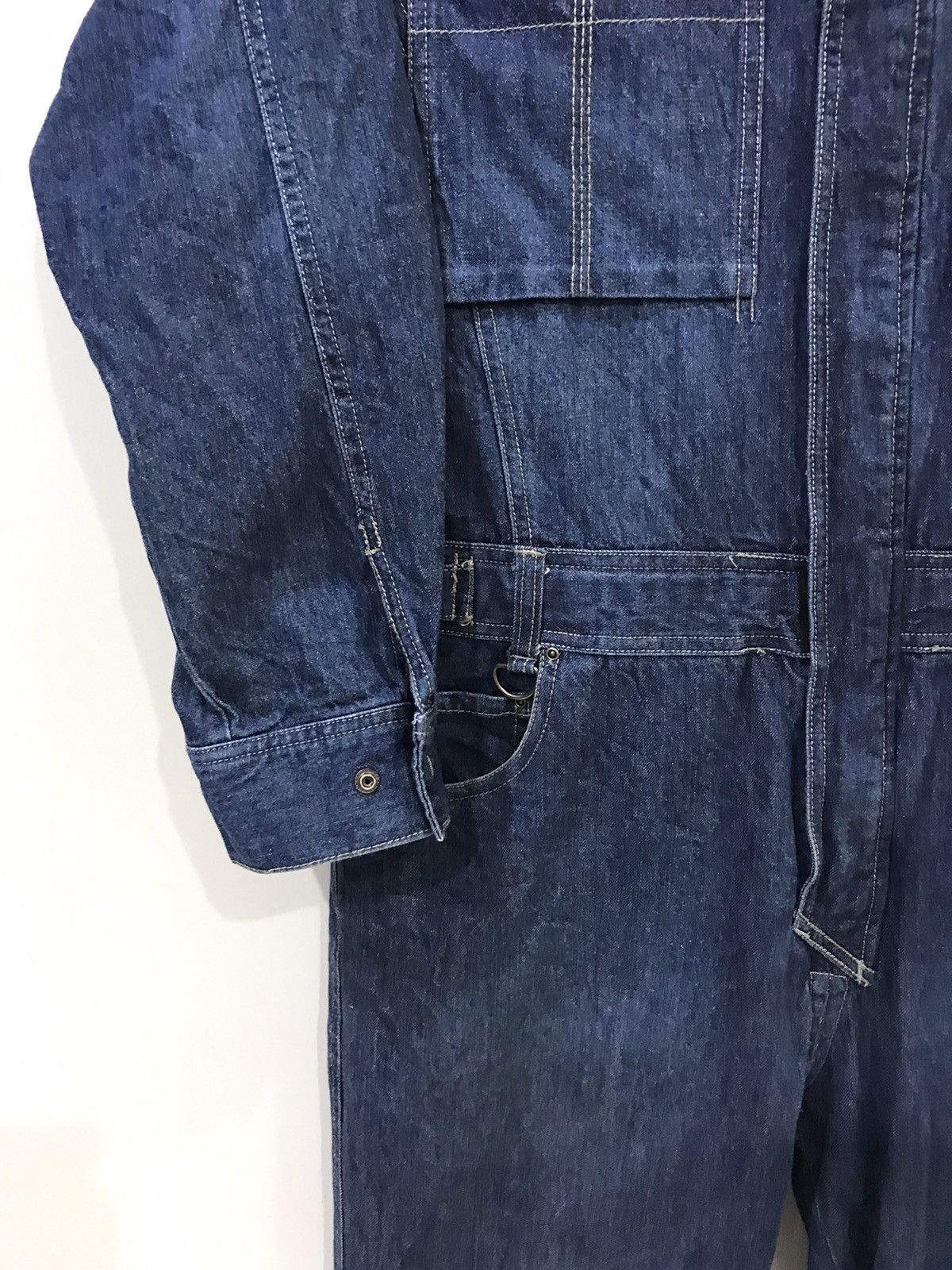 Japanese Brand 🔥For W34-36🔥ZACK GOLD Denim Overall Size US 38 / EU 54 - 6 Thumbnail