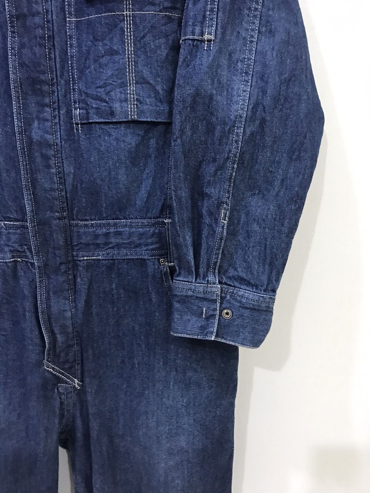 Japanese Brand 🔥For W34-36🔥ZACK GOLD Denim Overall Size US 38 / EU 54 - 5 Thumbnail