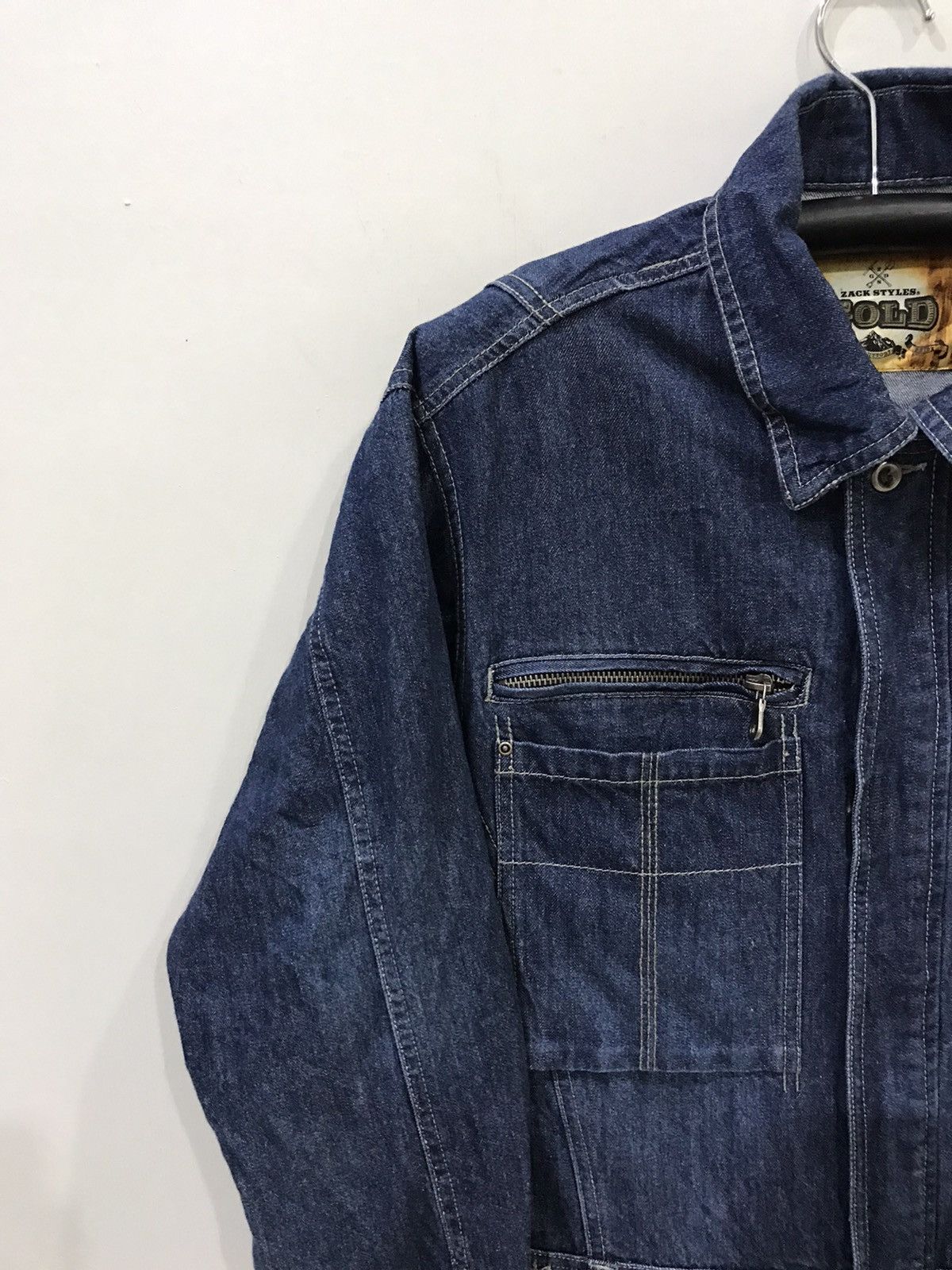 Japanese Brand 🔥For W34-36🔥ZACK GOLD Denim Overall Size US 38 / EU 54 - 4 Thumbnail