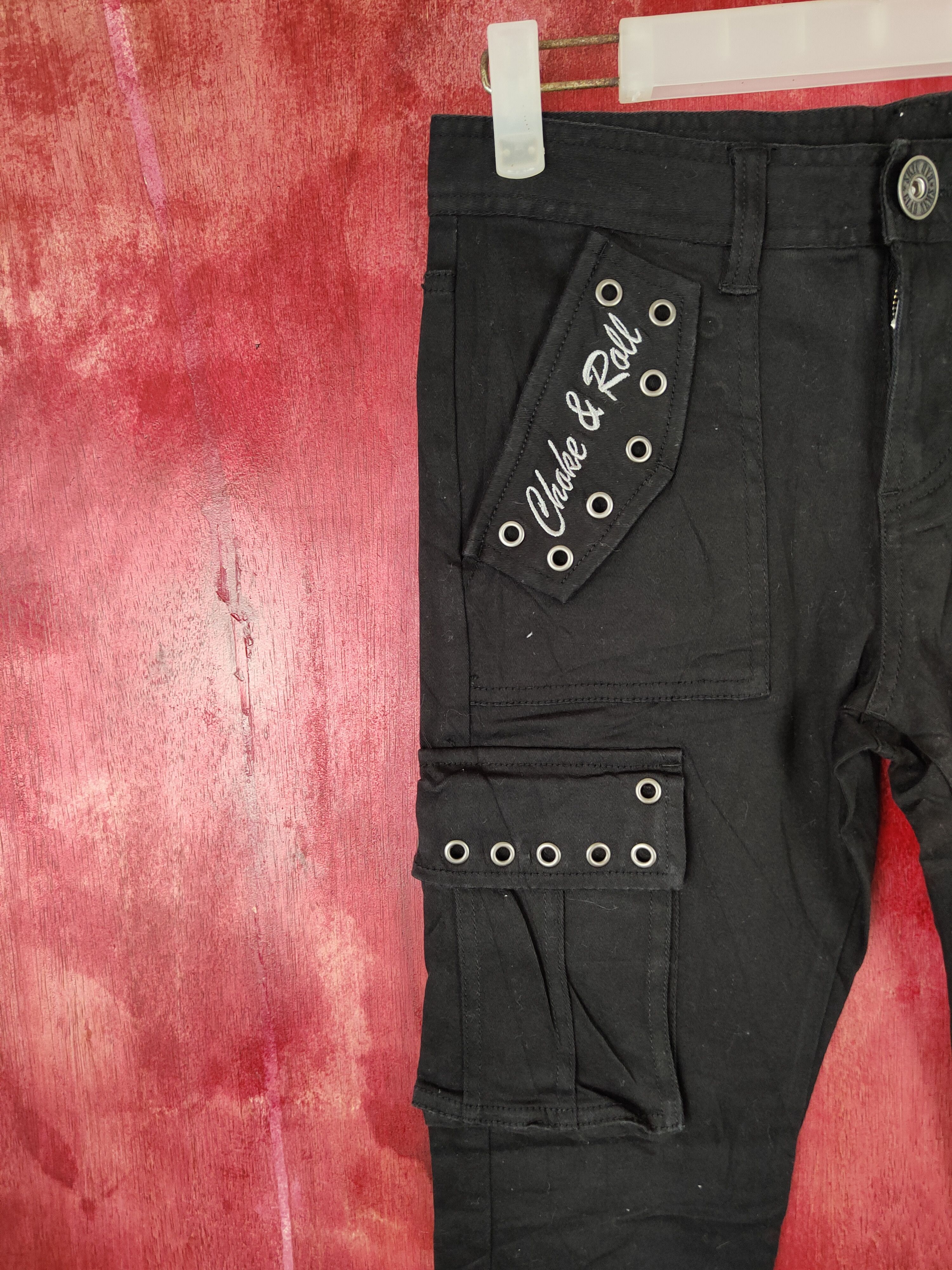 Japanese Brand × Seditionaries DL Badnews Black Multi Pocket Tactical Cargo Pants #S476 Size 28" / US 6 / IT 42 - 5 Thumbnail