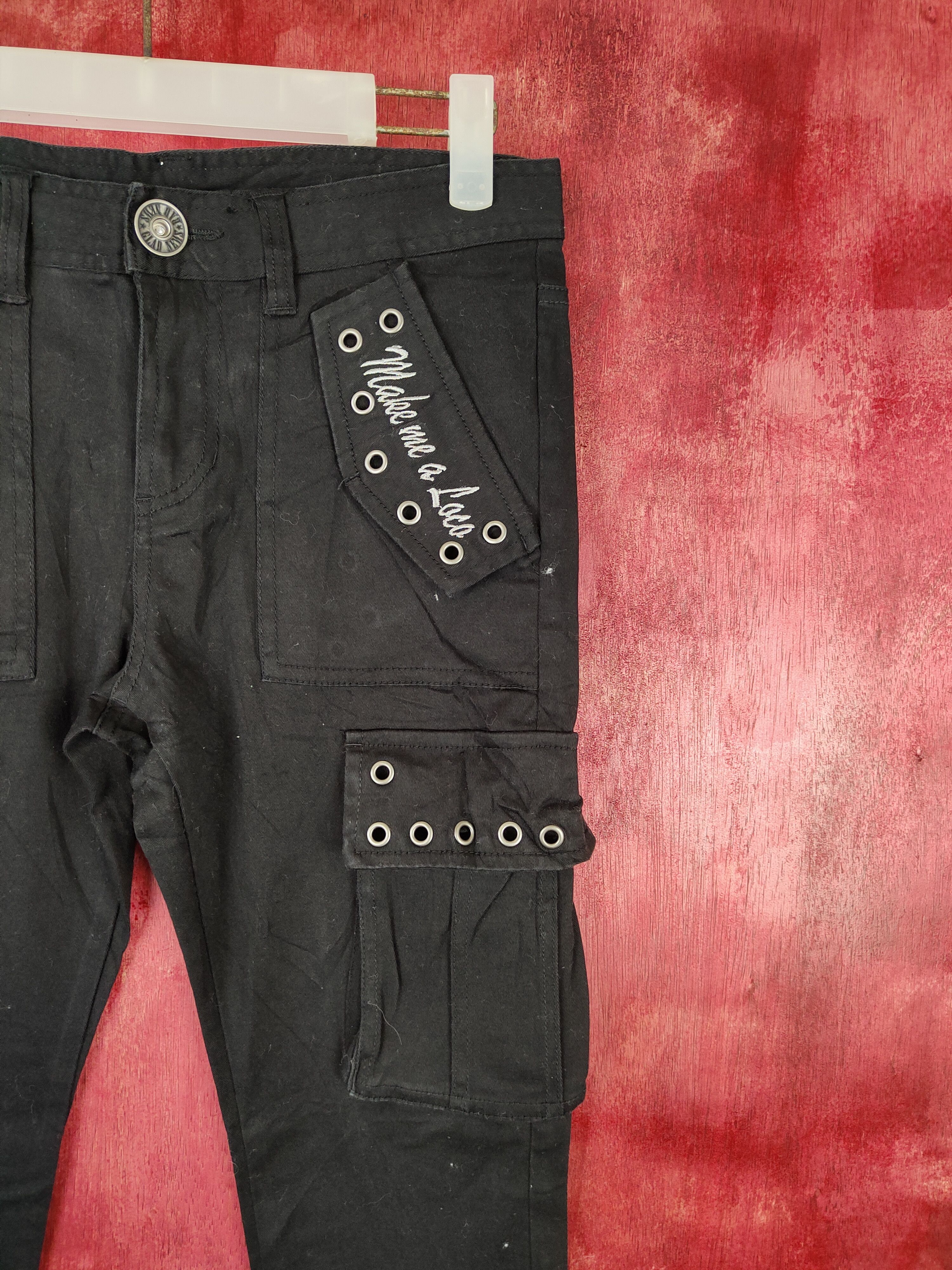 Japanese Brand × Seditionaries DL Badnews Black Multi Pocket Tactical Cargo Pants #S476 Size 28" / US 6 / IT 42 - 7 Thumbnail