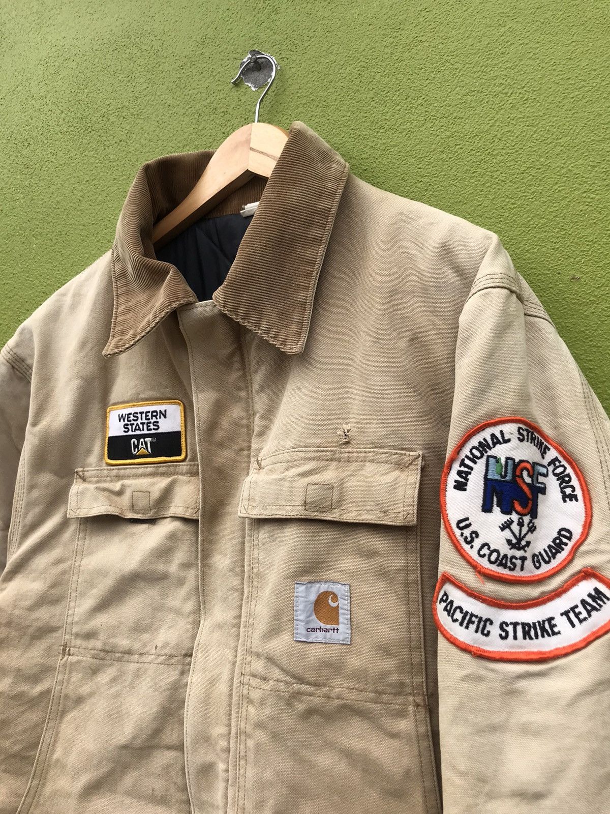 Carhartt × Carhartt Wip × Vintage ❗️Vintage 90’s Carhartt Sun Faded Zipper Jacket❗️ Size US XL / EU 56 / 4 - 8 Thumbnail